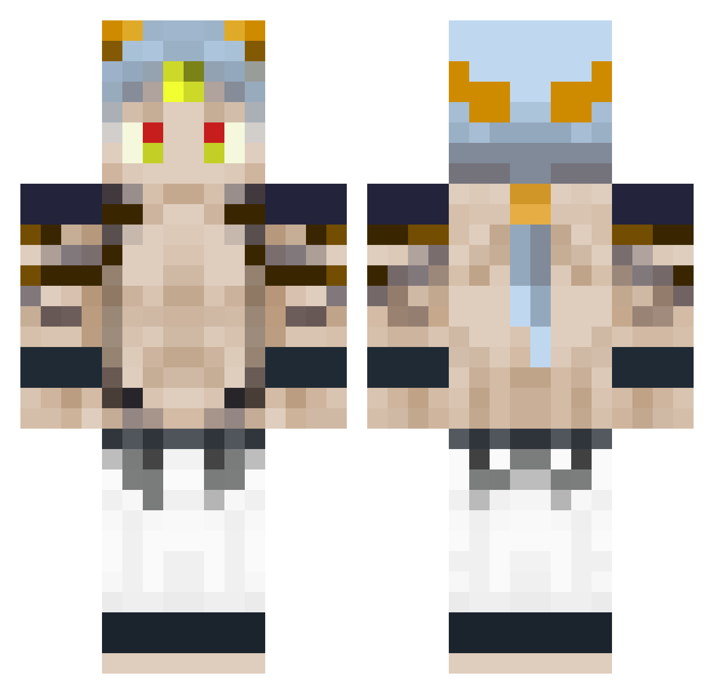 Benitez56 Minecraft skin, front and back view