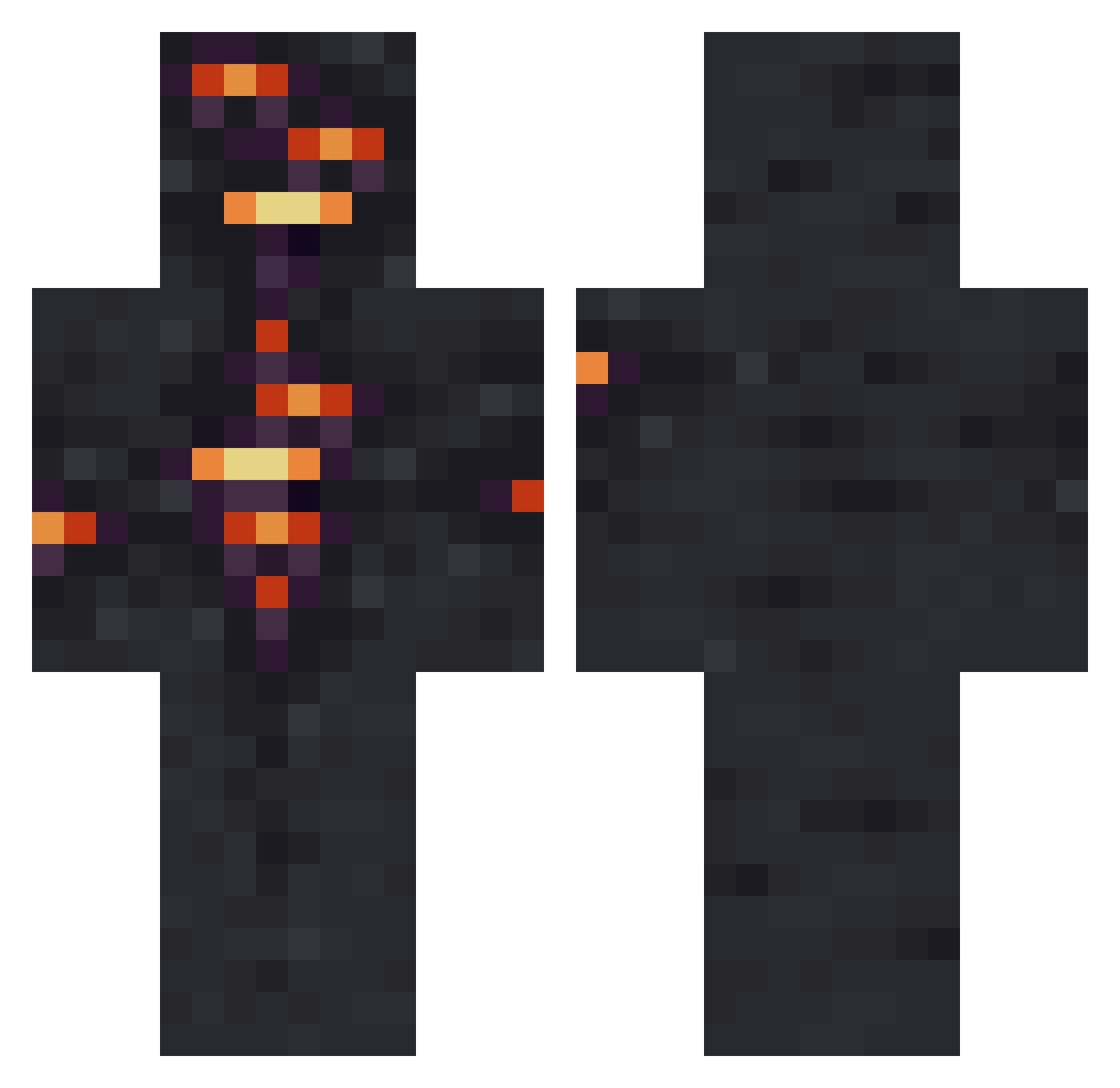 __Lexicon Minecraft skin, front and back view