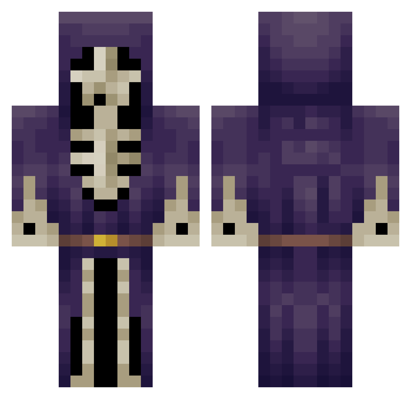yanke_s_ Minecraft skin, front and back view
