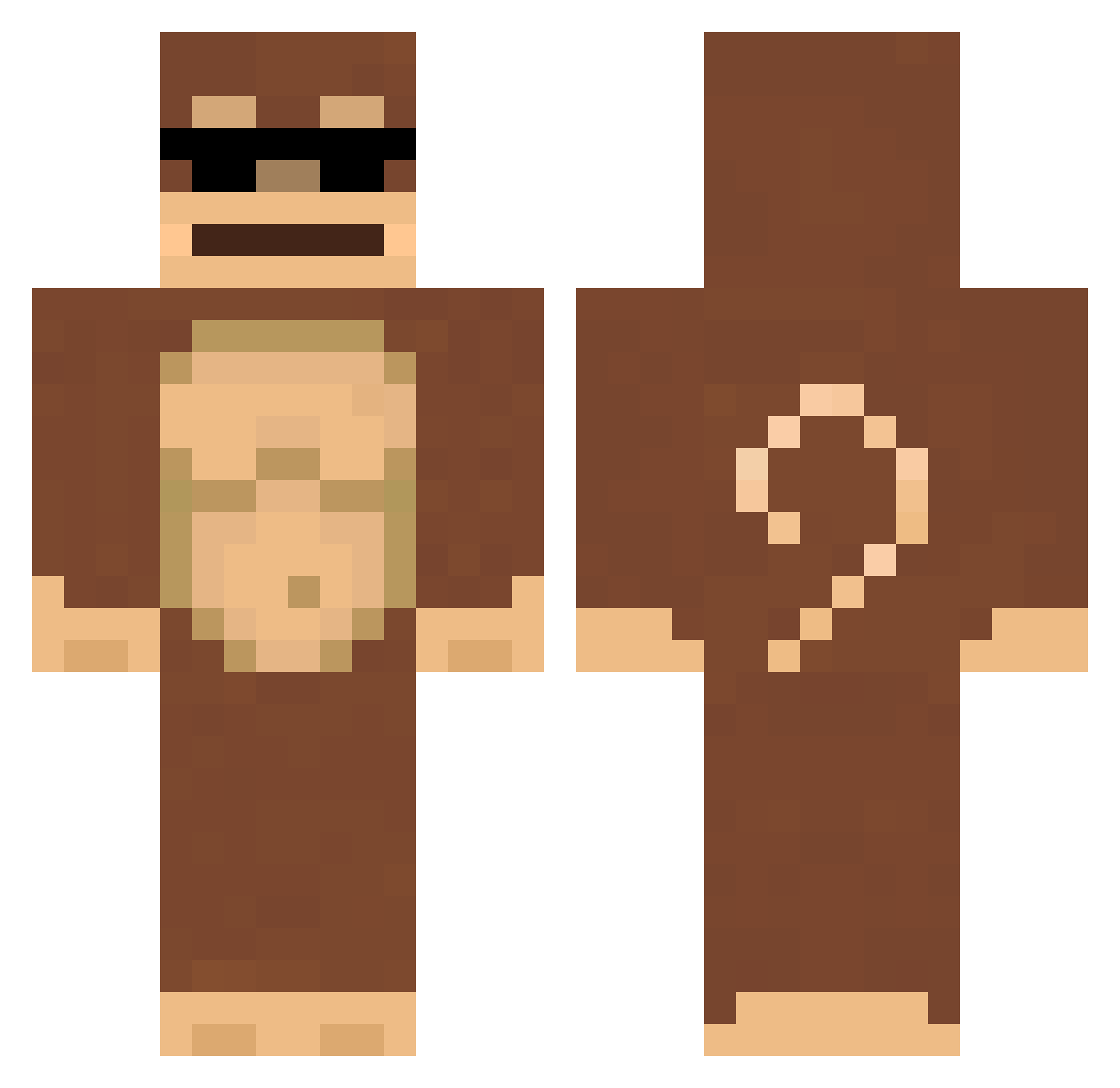 laskrzysz_xxl Minecraft skin, front and back view
