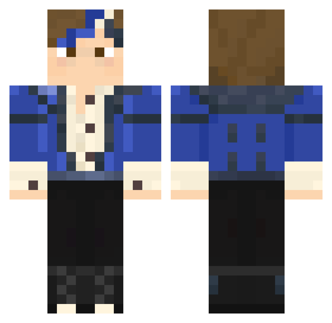 silverskull2021 Minecraft skin, front and back view