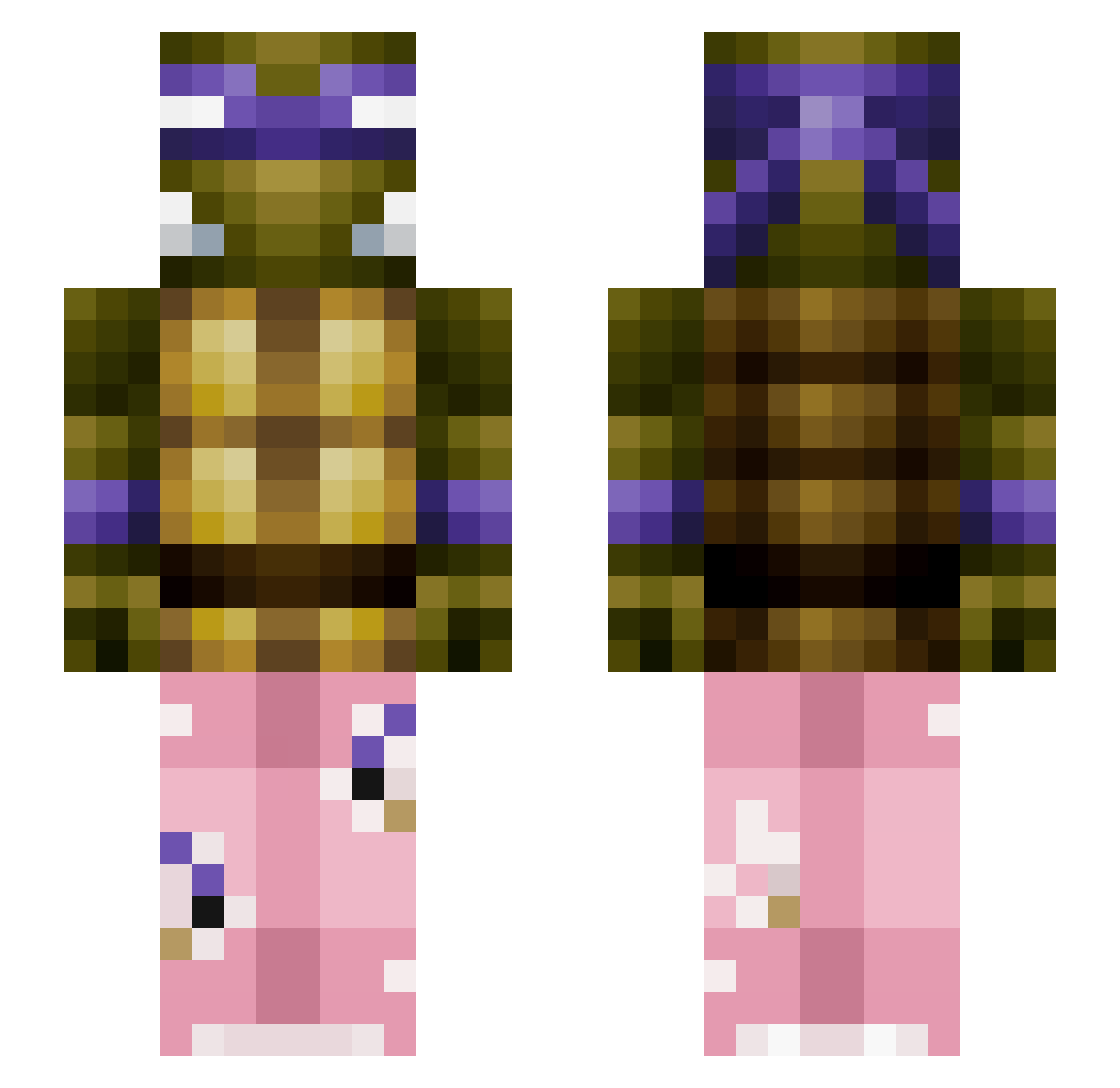 _tepuh Minecraft skin, front and back view