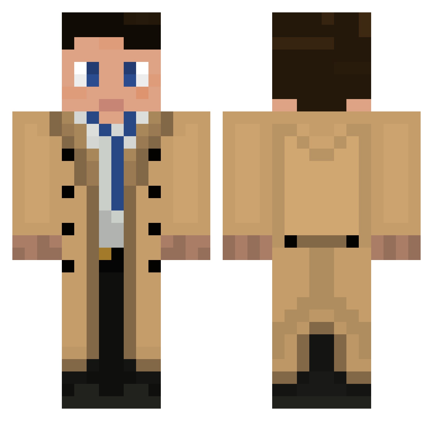 pan_pikachu1997 Minecraft skin, front and back view