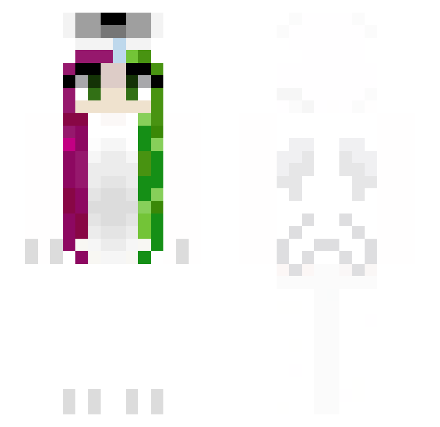 rileyey Minecraft skin, front and back view