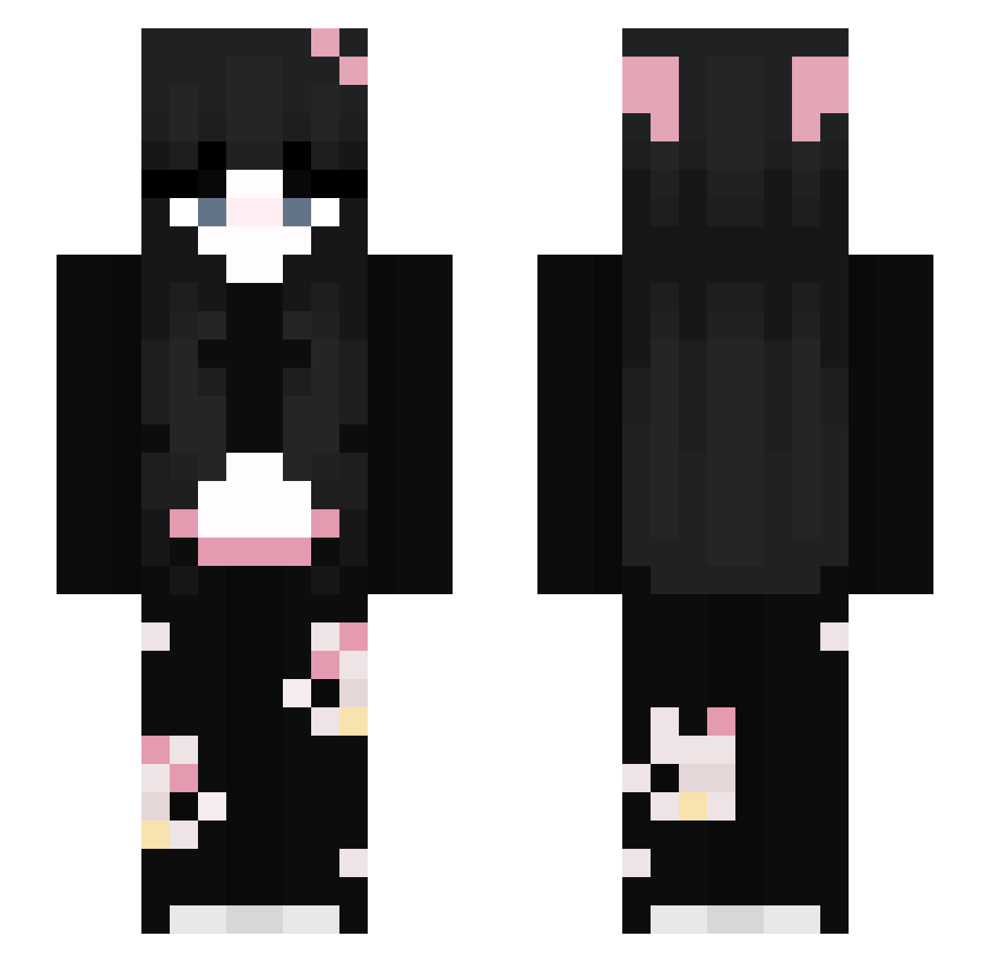 evzaa_74 Minecraft skin, front and back view