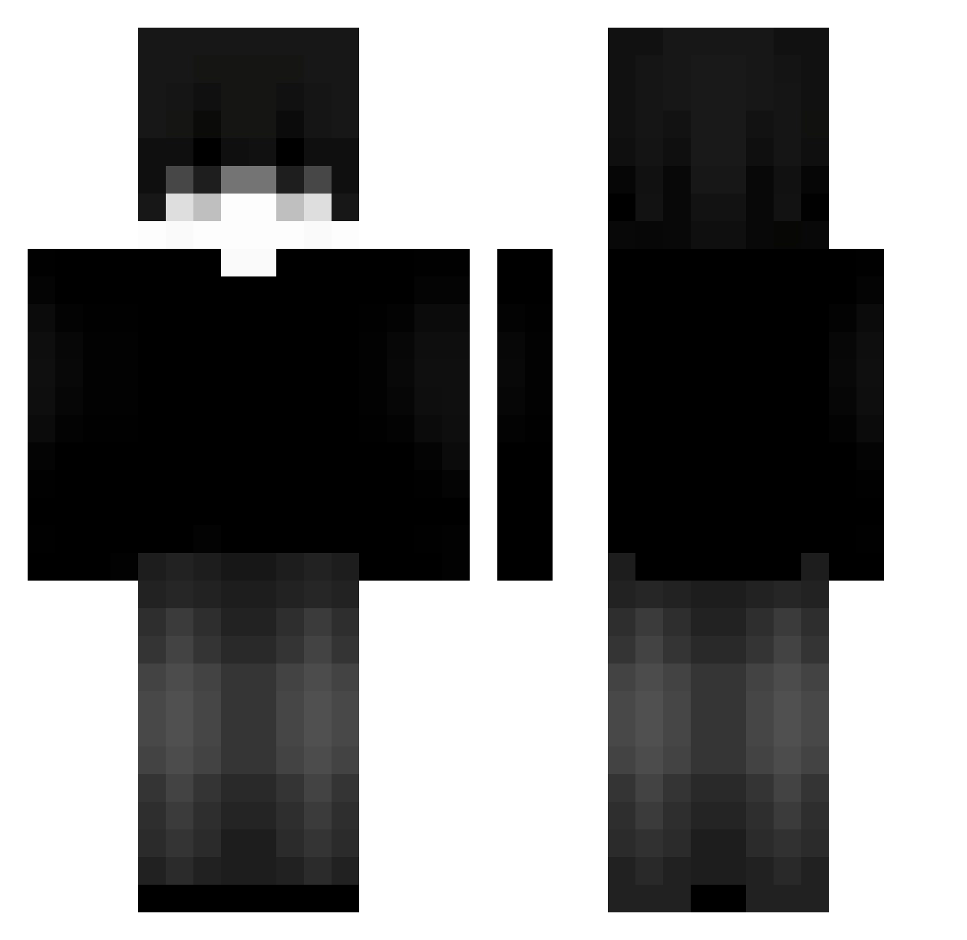 NotSamar_playzz Minecraft skin, front and back view