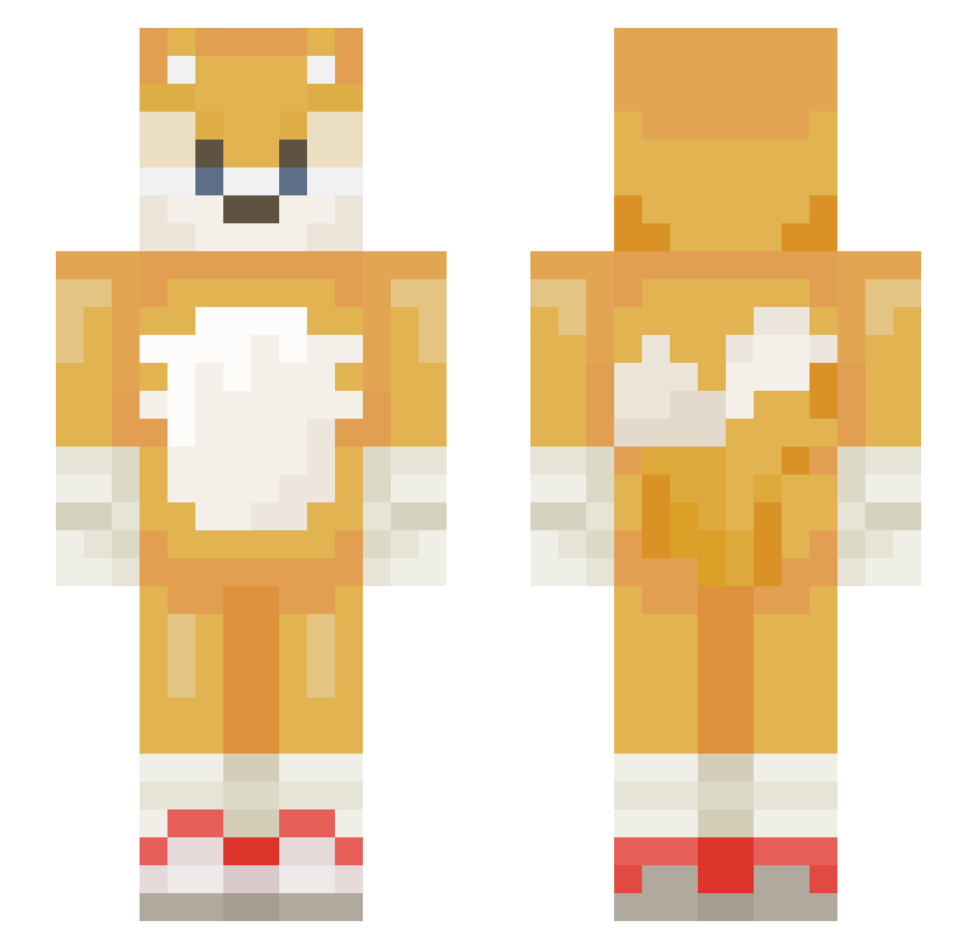 Stark959 Minecraft skin, front and back view