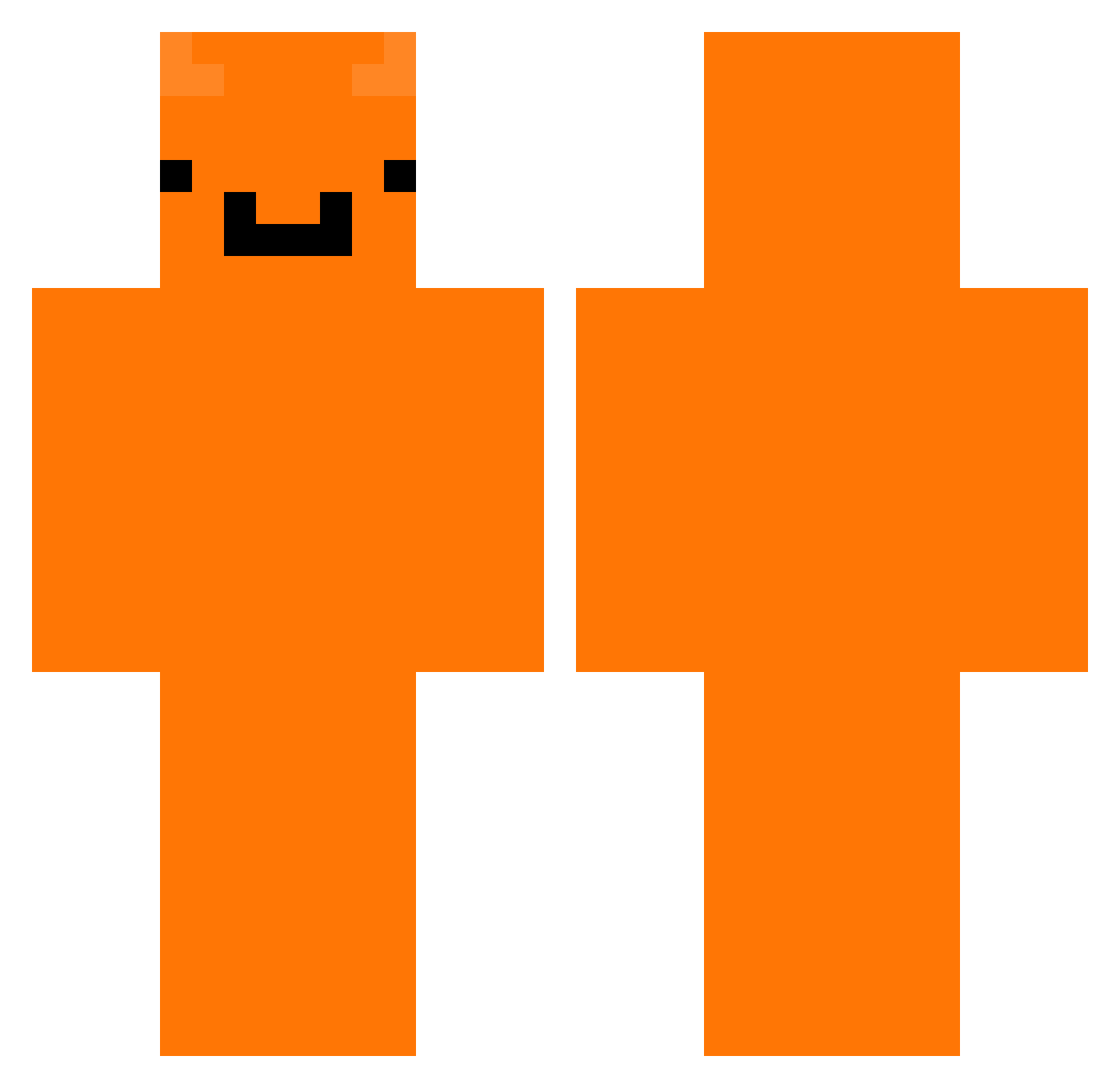 pskar50 Minecraft skin, front and back view