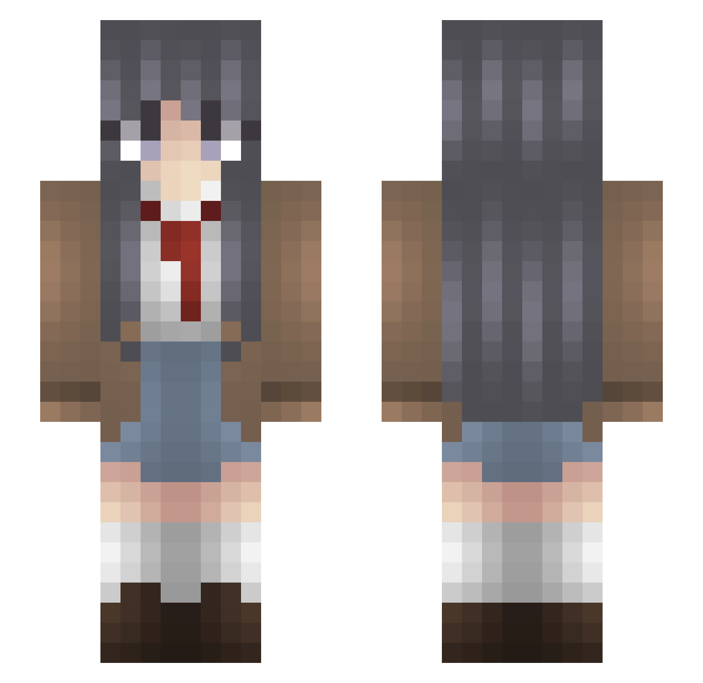 JoshuaxDwes Minecraft skin, front and back view