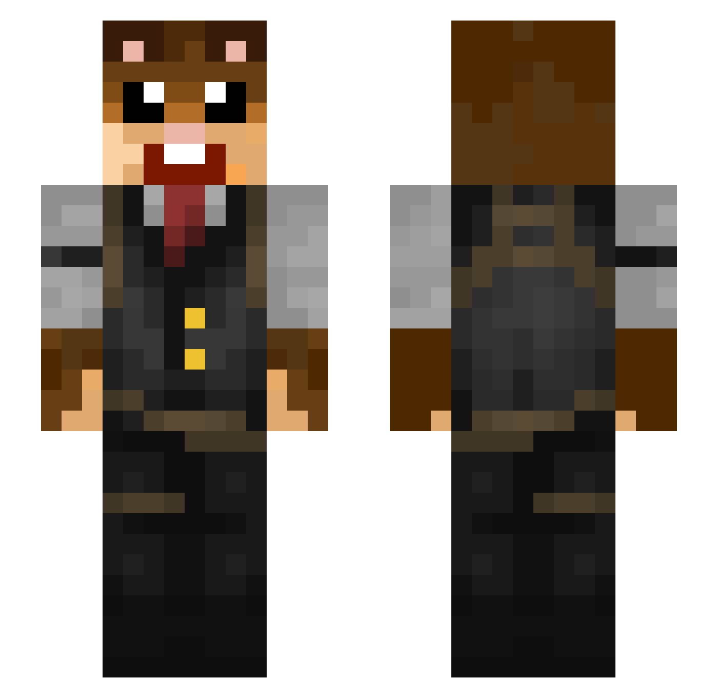 xuxitas Minecraft skin, front and back view