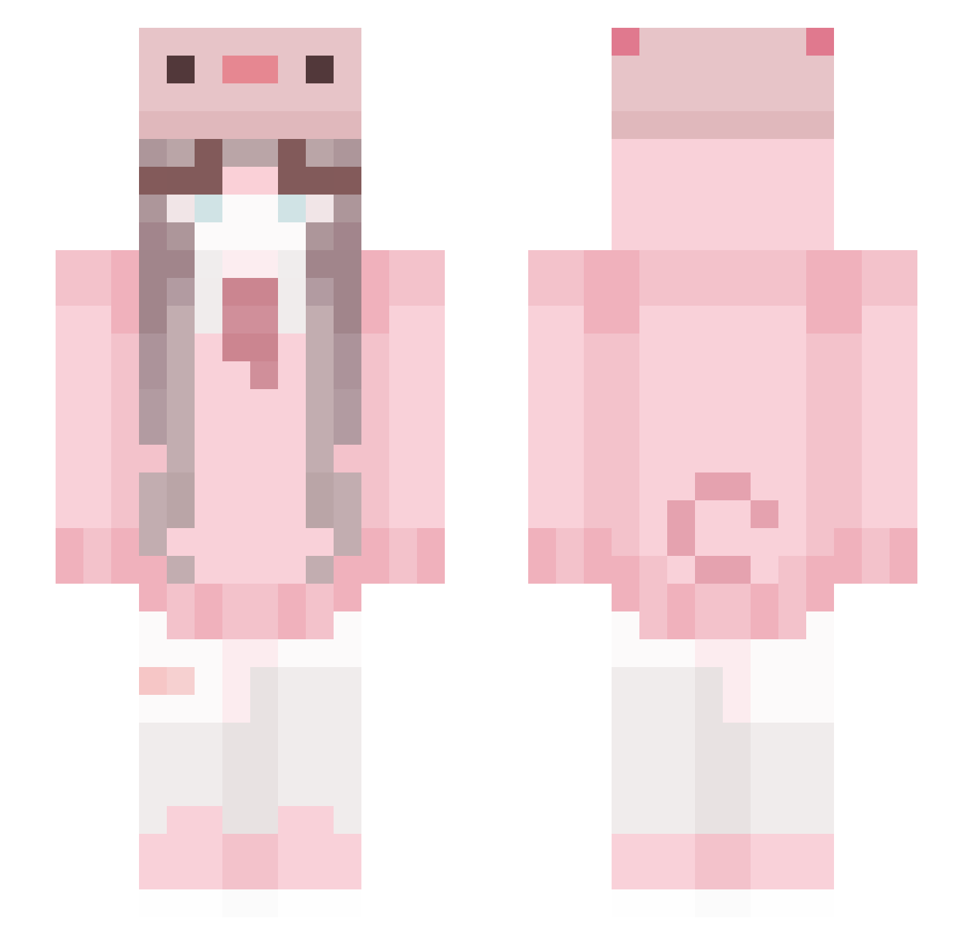 MaleProstate Minecraft skin, front and back view