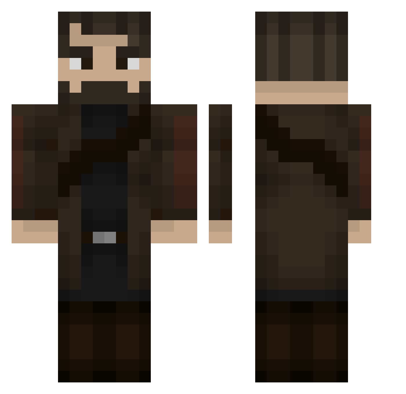 JankoKalmanko Minecraft skin, front and back view