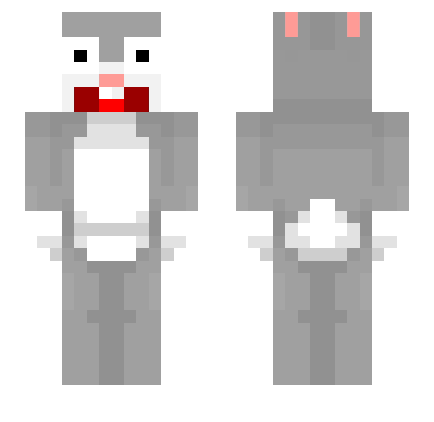 nmctoja123 Minecraft skin, front and back view