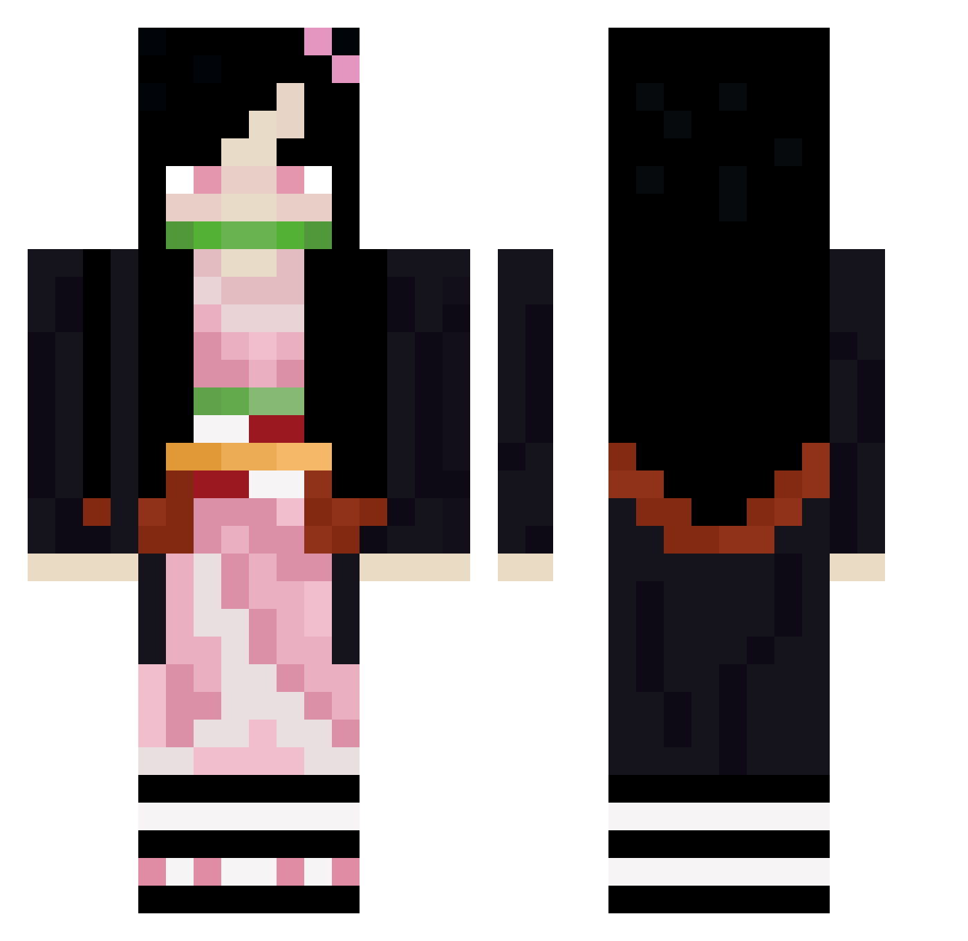 HolandesVolador Minecraft skin, front and back view