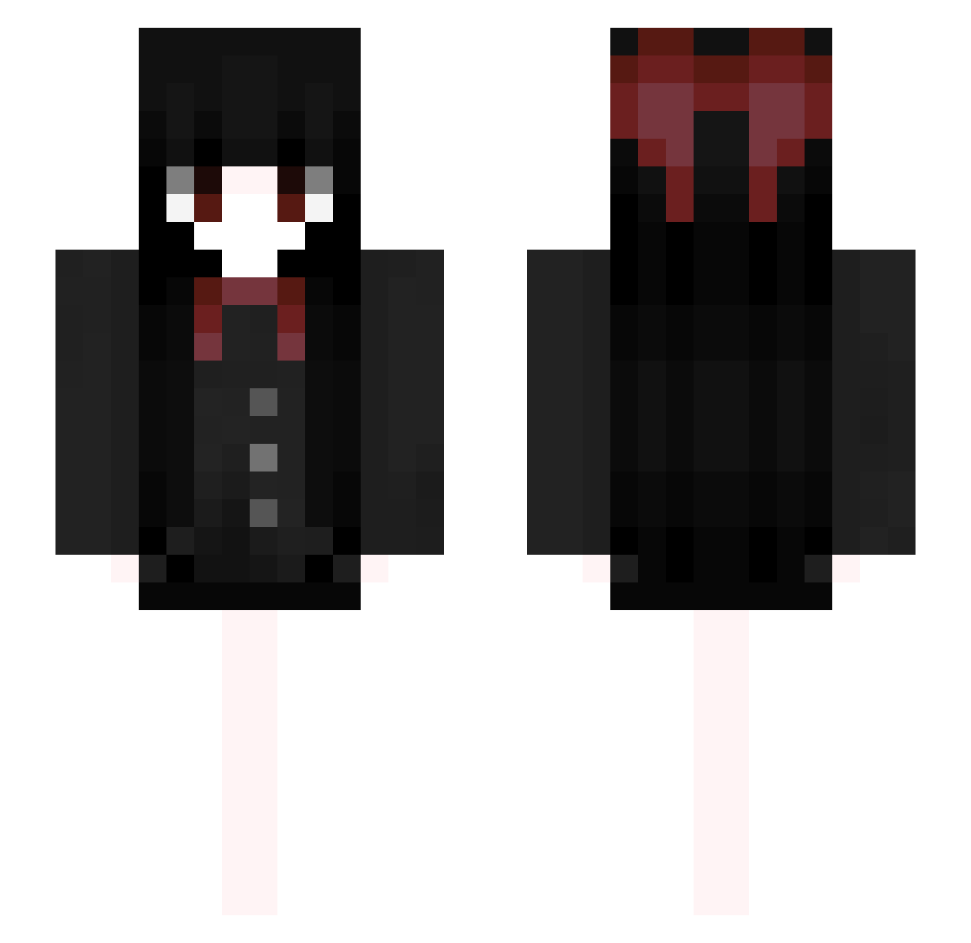 Dariz Minecraft skin, front and back view