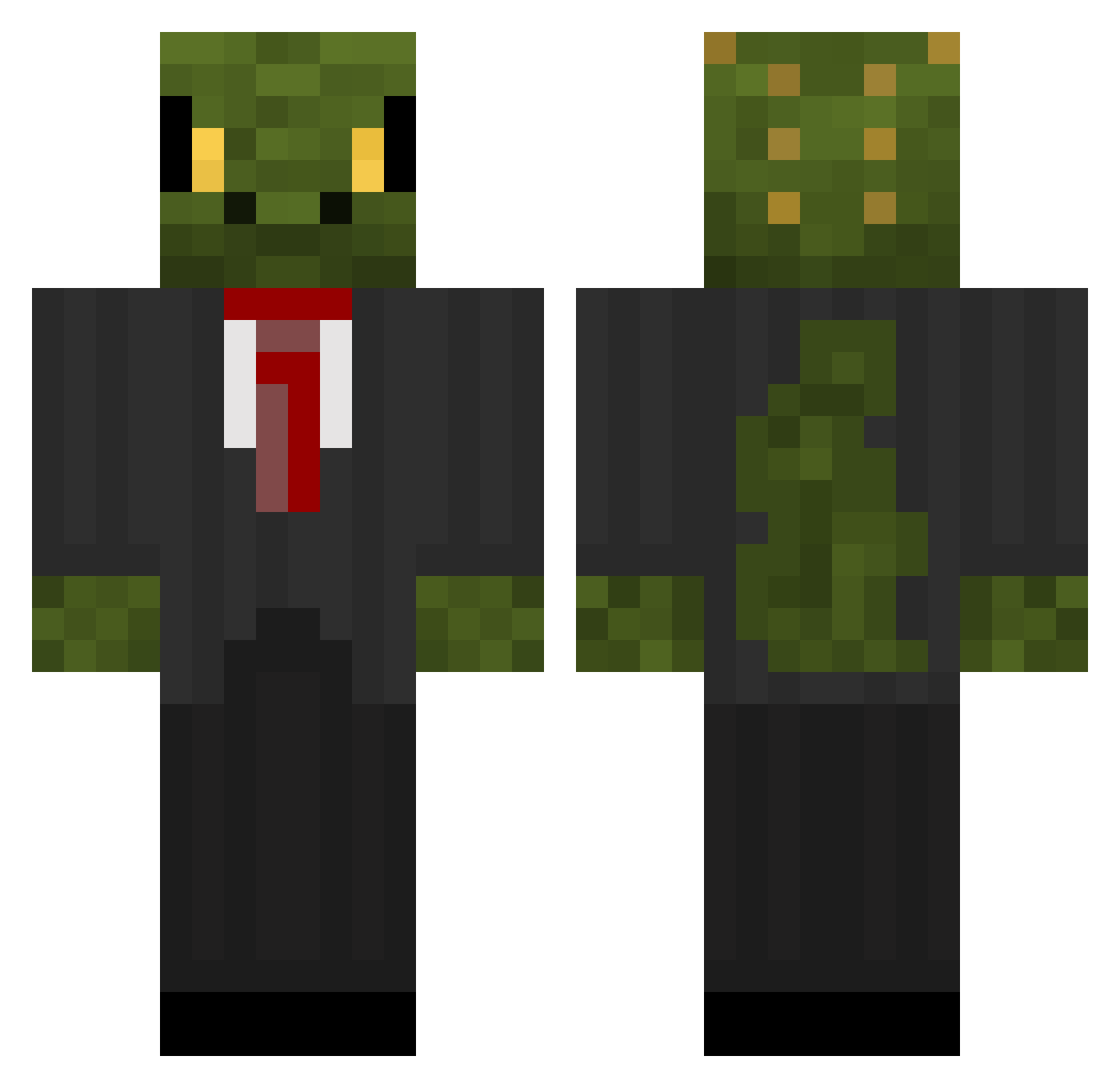 __yumu__ Minecraft skin, front and back view