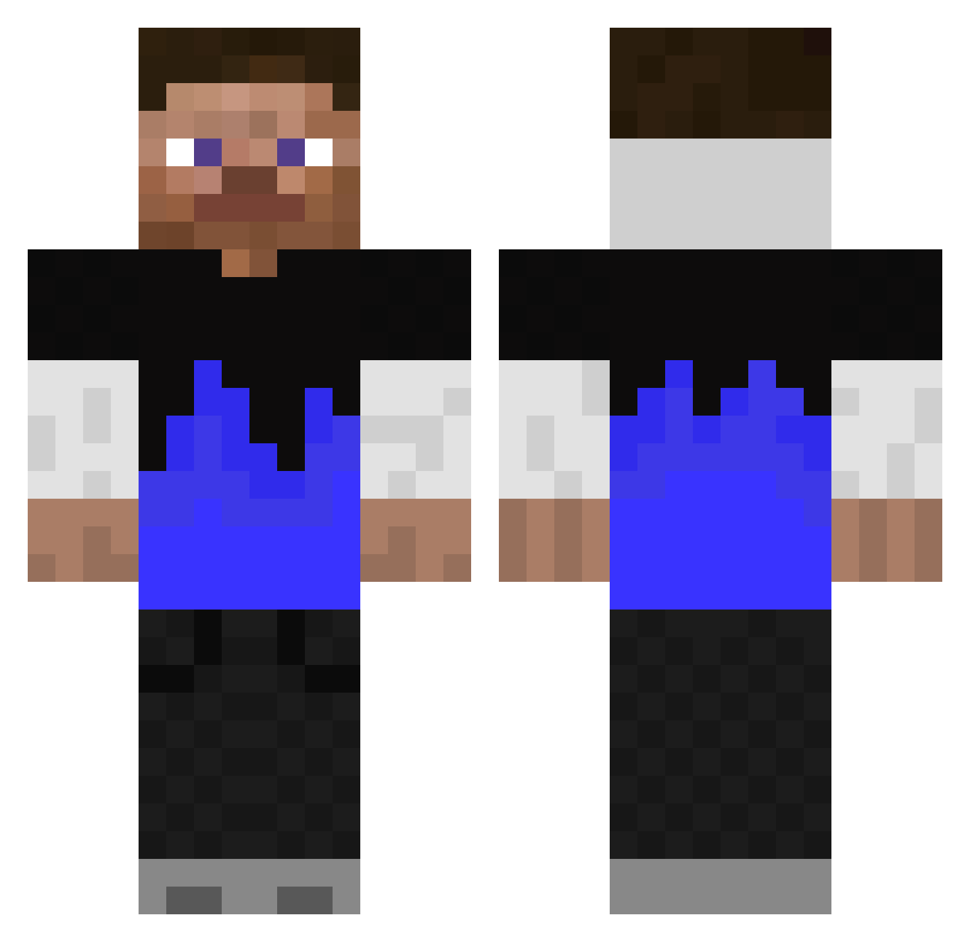 xkieroowca Minecraft skin, front and back view