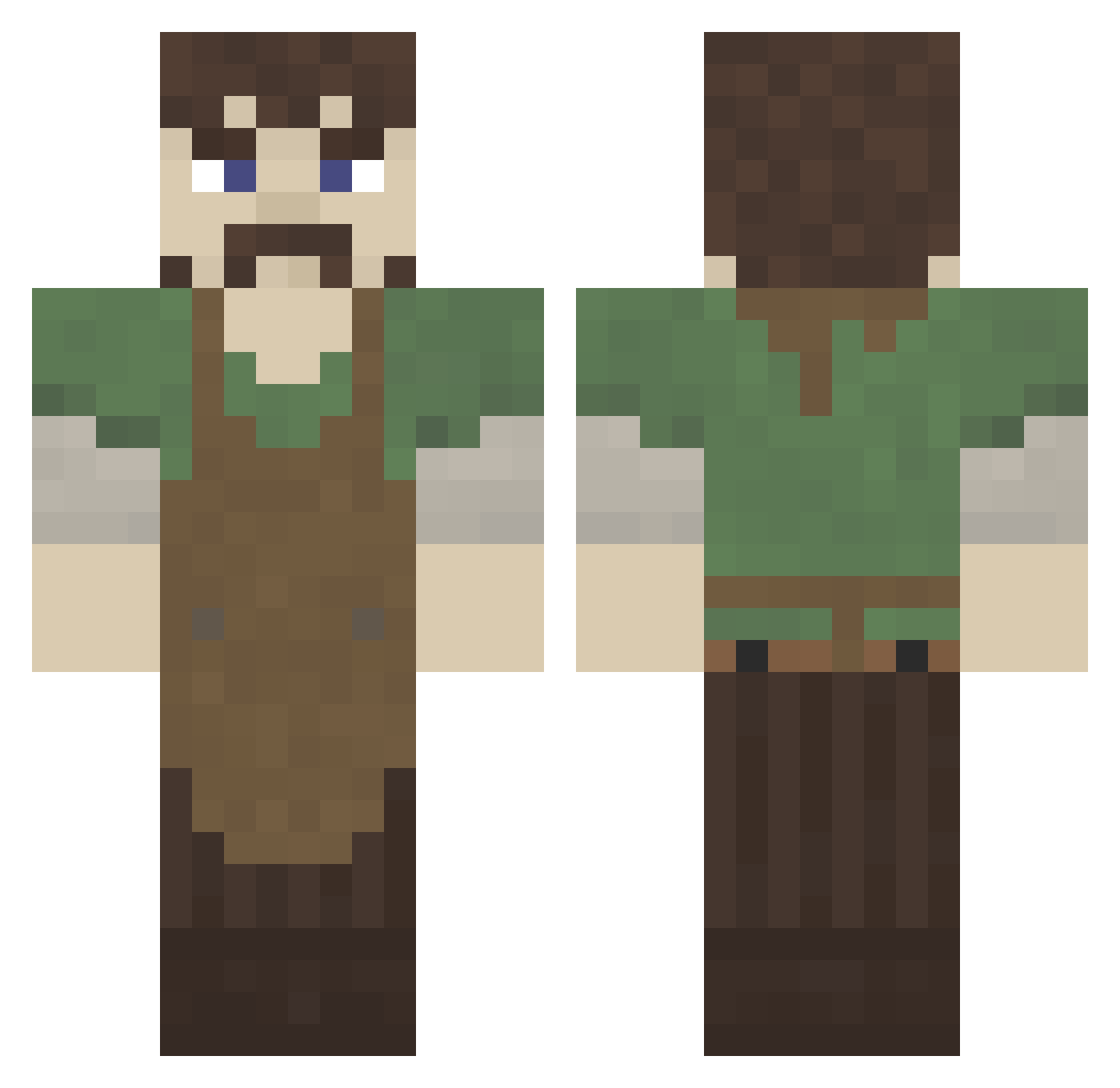 _Skyy404 Minecraft skin, front and back view