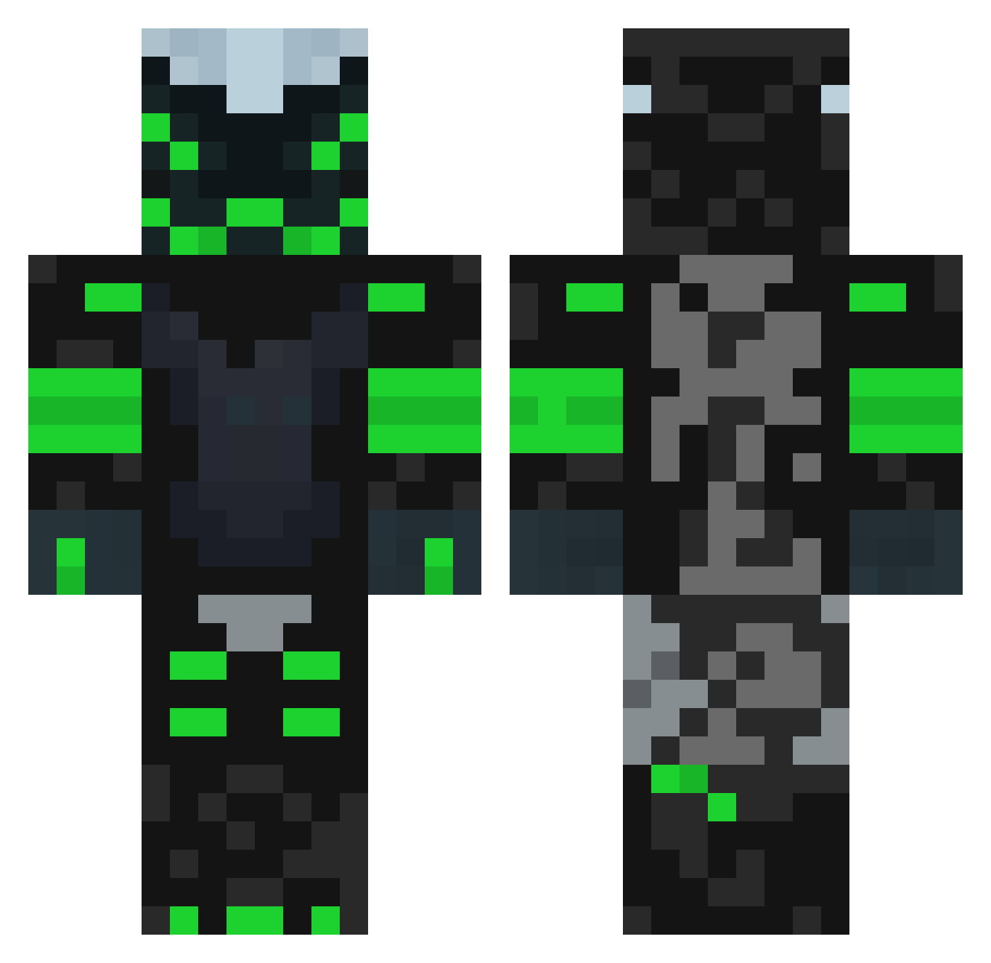 Nani_69420 Minecraft skin, front and back view