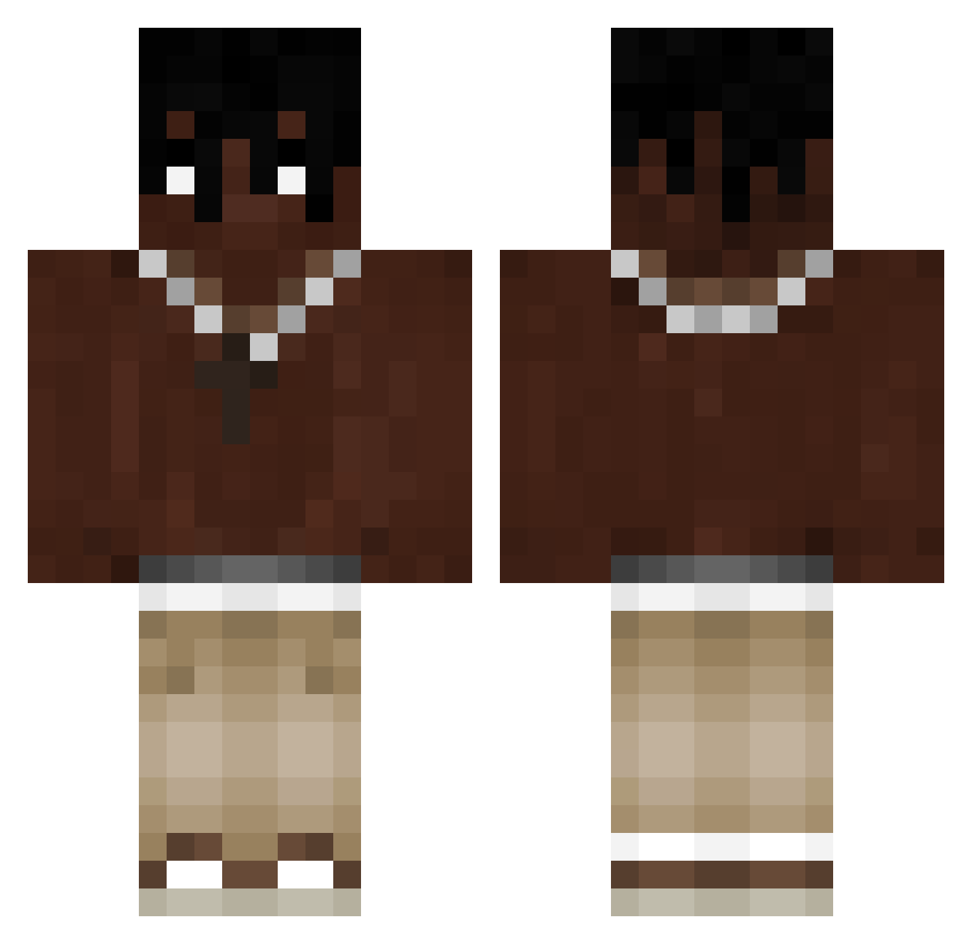 itz_Antoh Minecraft skin, front and back view