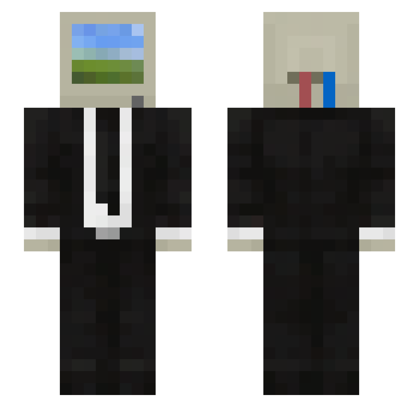 Larpified_ Minecraft skin, front and back view