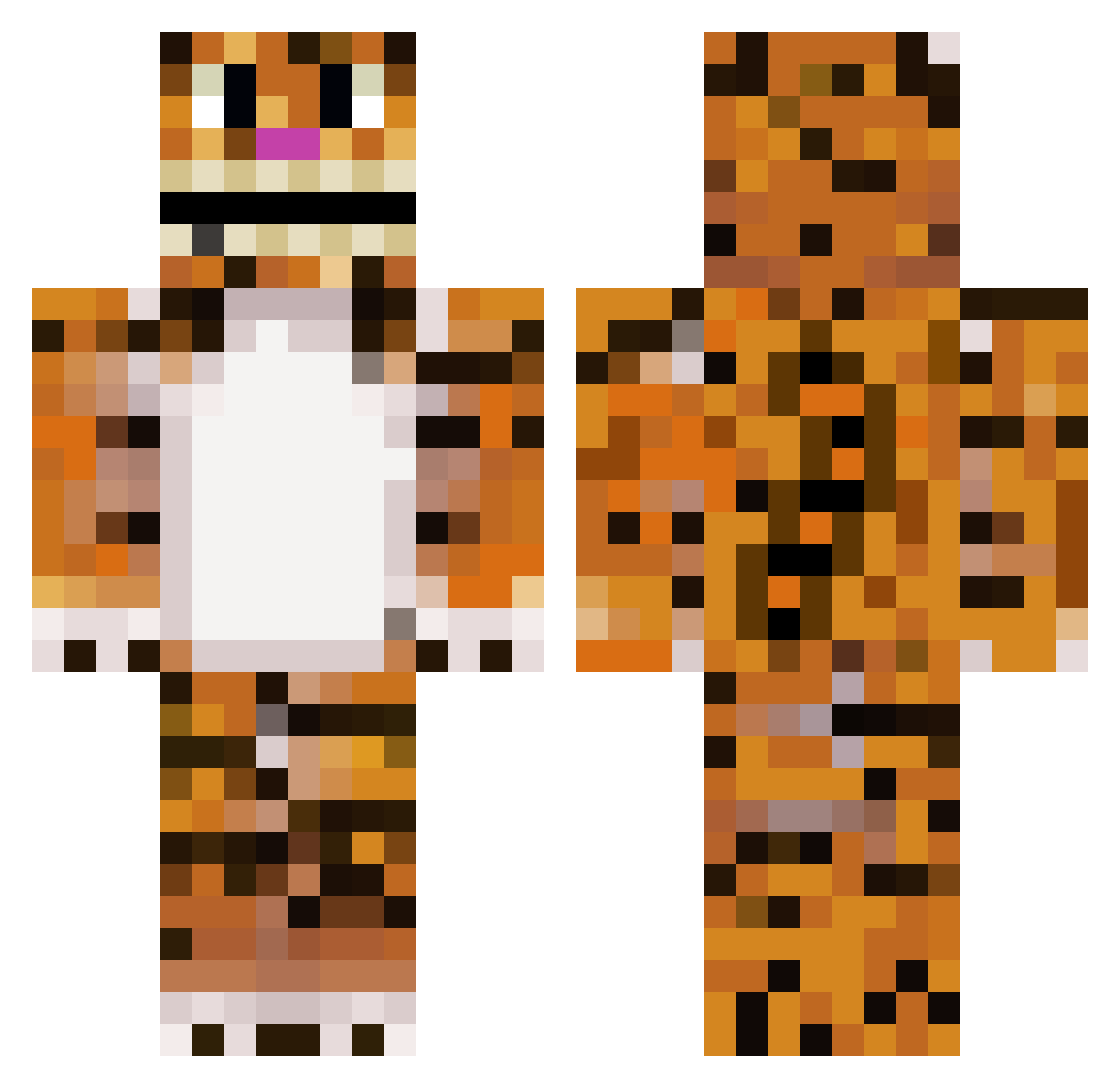 KatzeMitGlatze_ Minecraft skin, front and back view