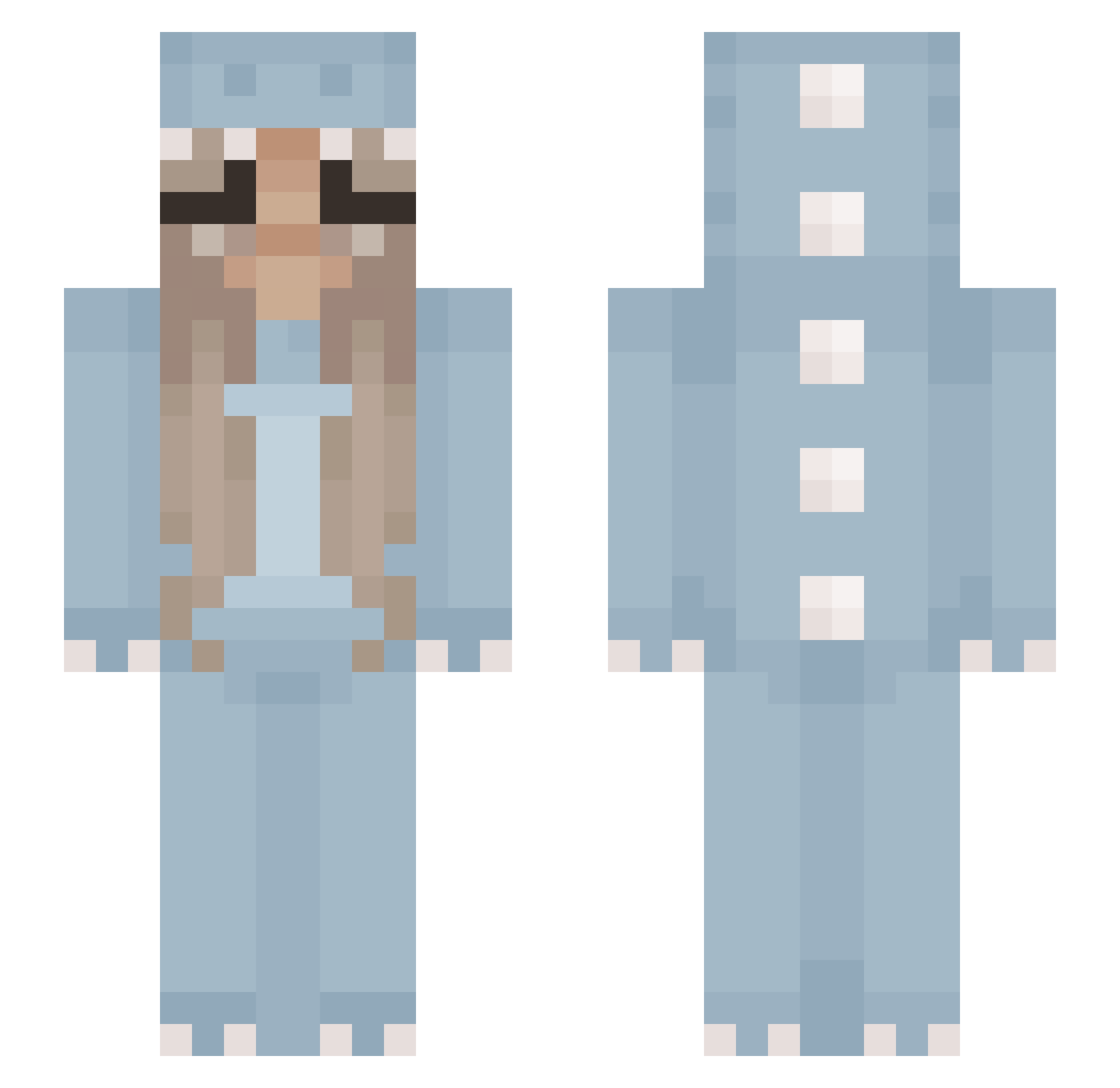 skye0219 Minecraft skin, front and back view