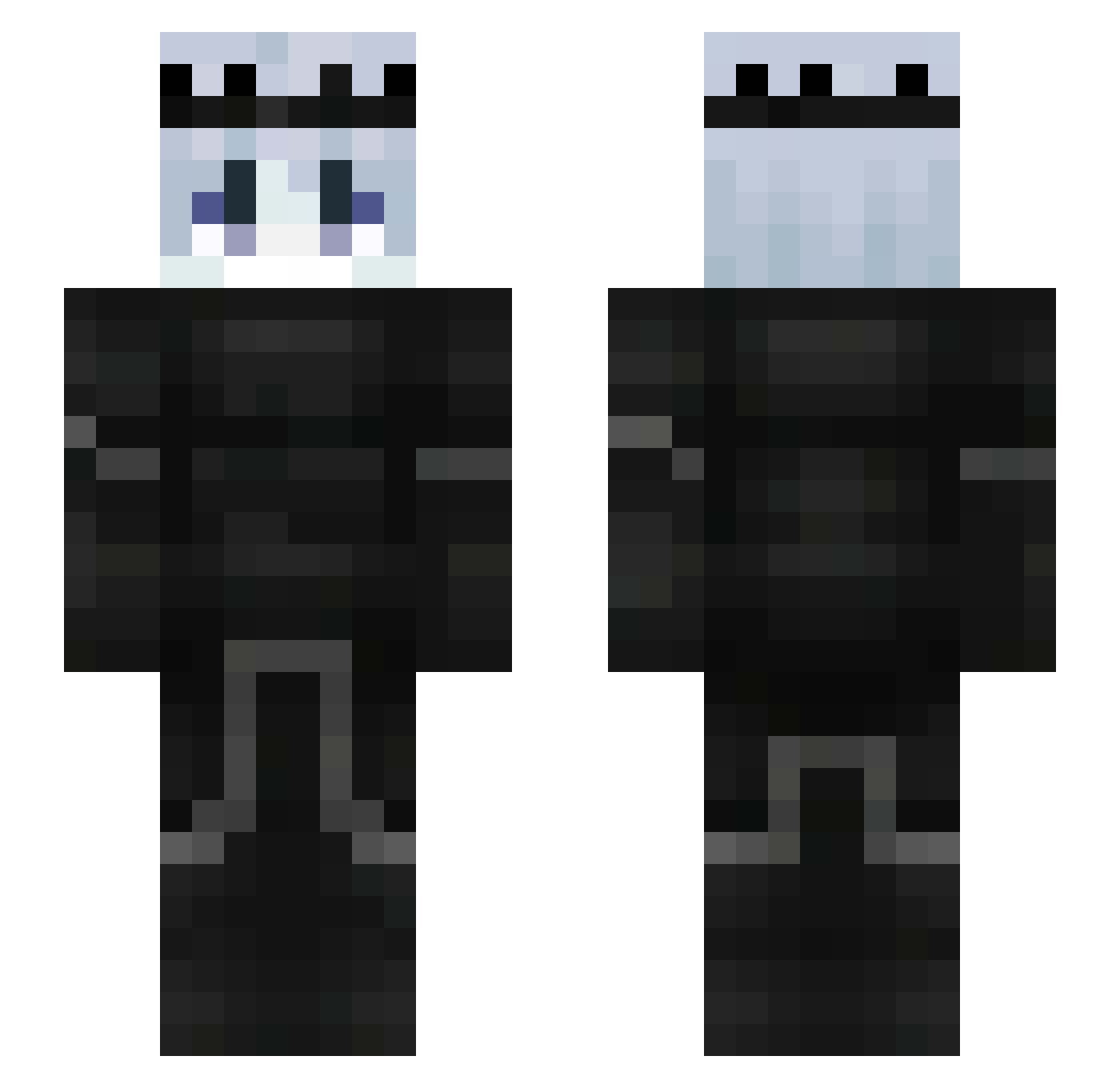 Shindae Minecraft skin, front and back view