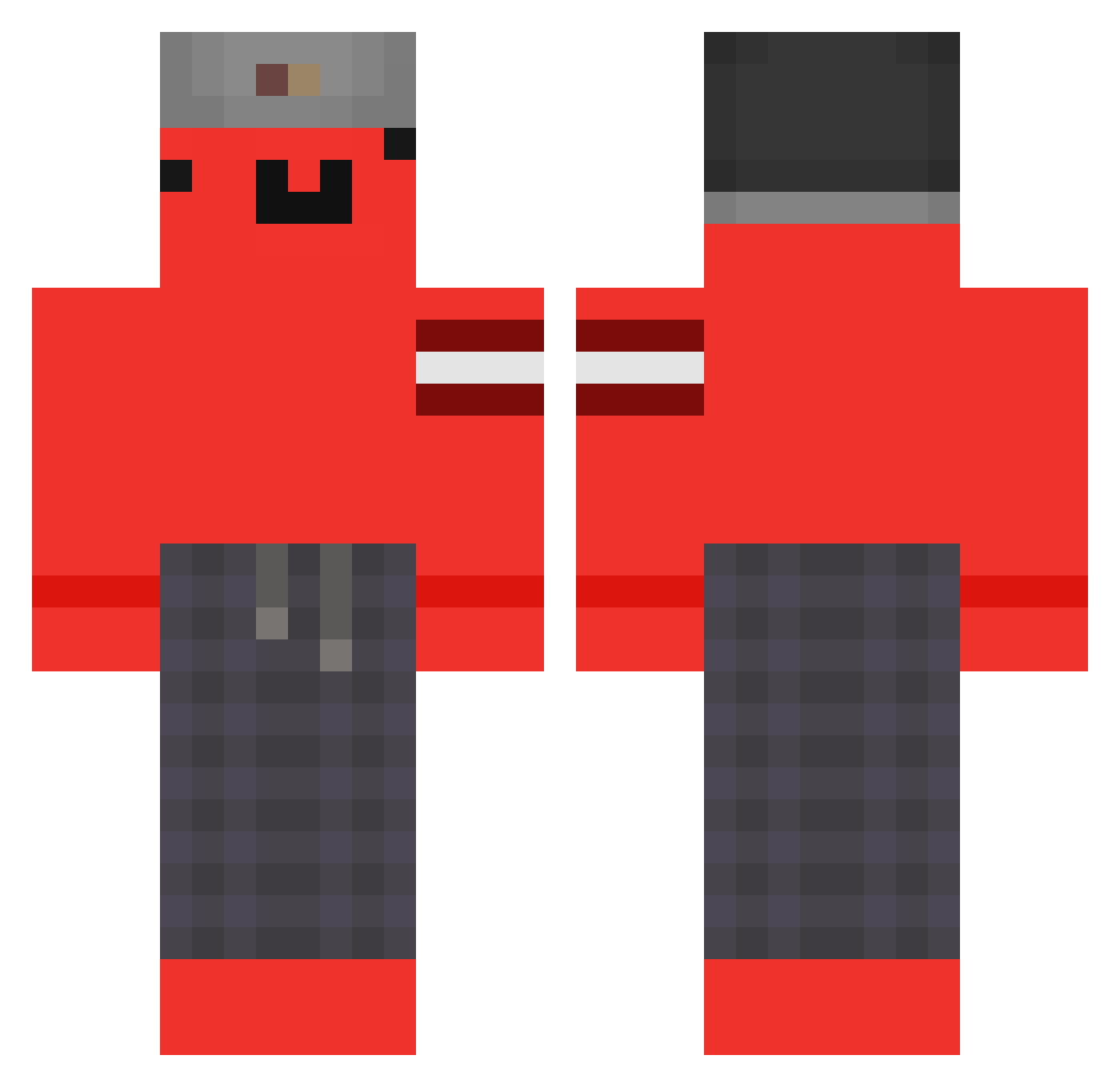 JJoakings Minecraft skin, front and back view