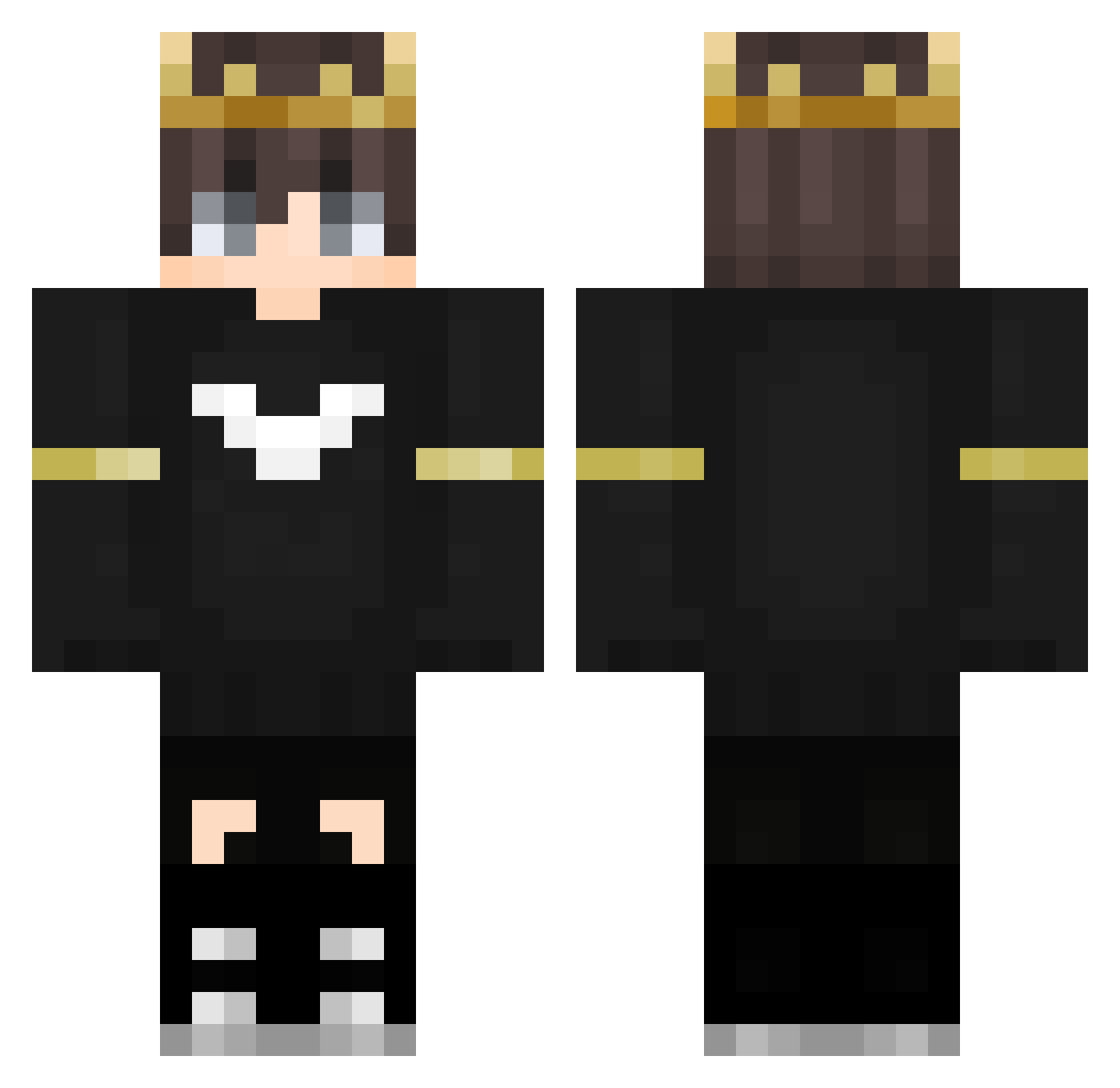 Goodies Minecraft skin, front and back view