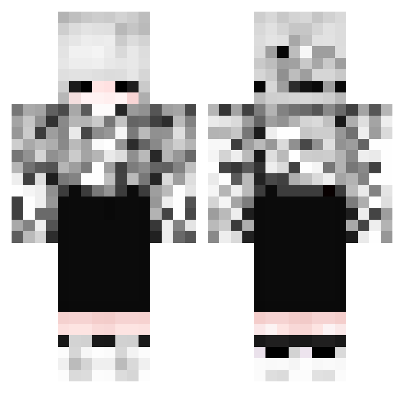 alexfido Minecraft skin, front and back view
