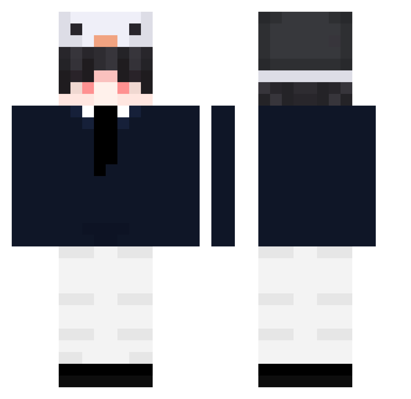jiyul0710 Minecraft skin, front and back view