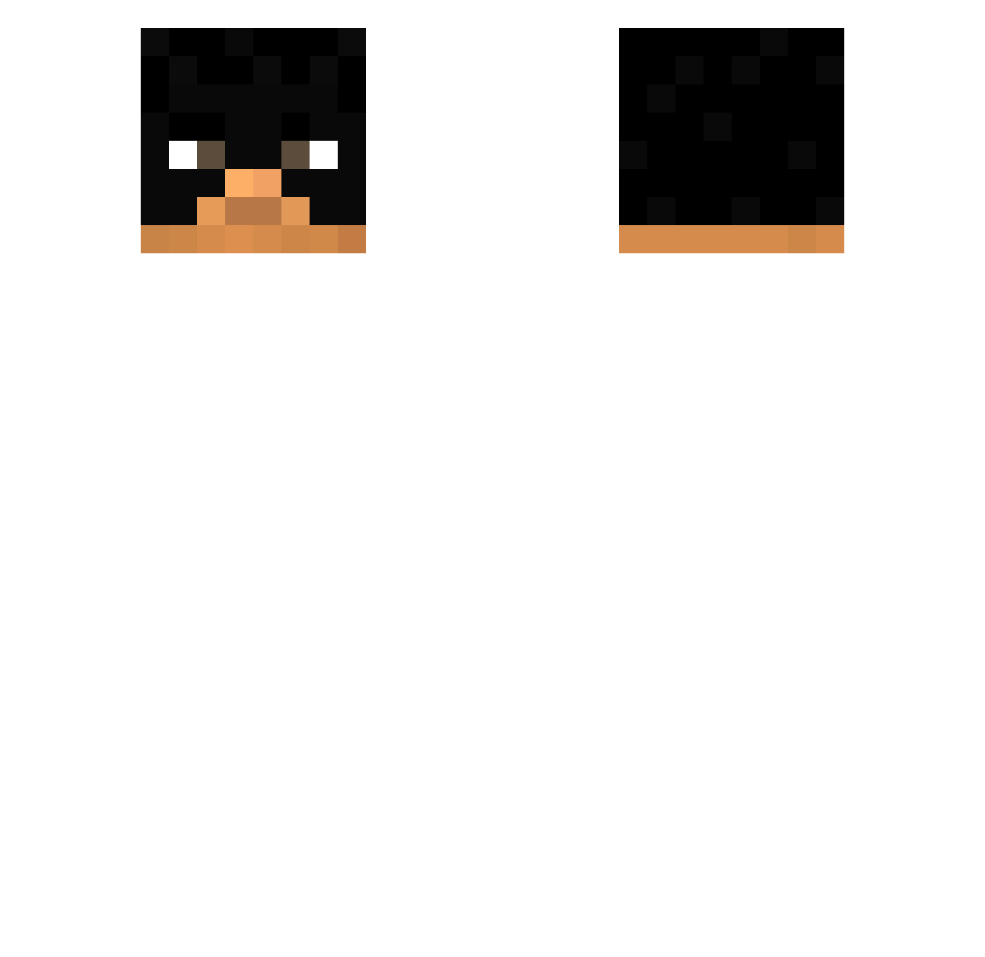 alekseeey Minecraft skin, front and back view