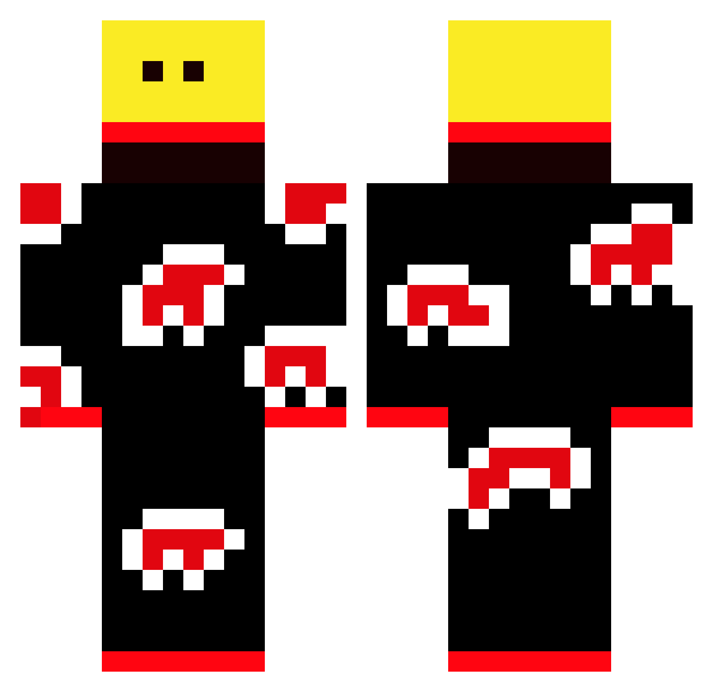 razakatazafraz Minecraft skin, front and back view