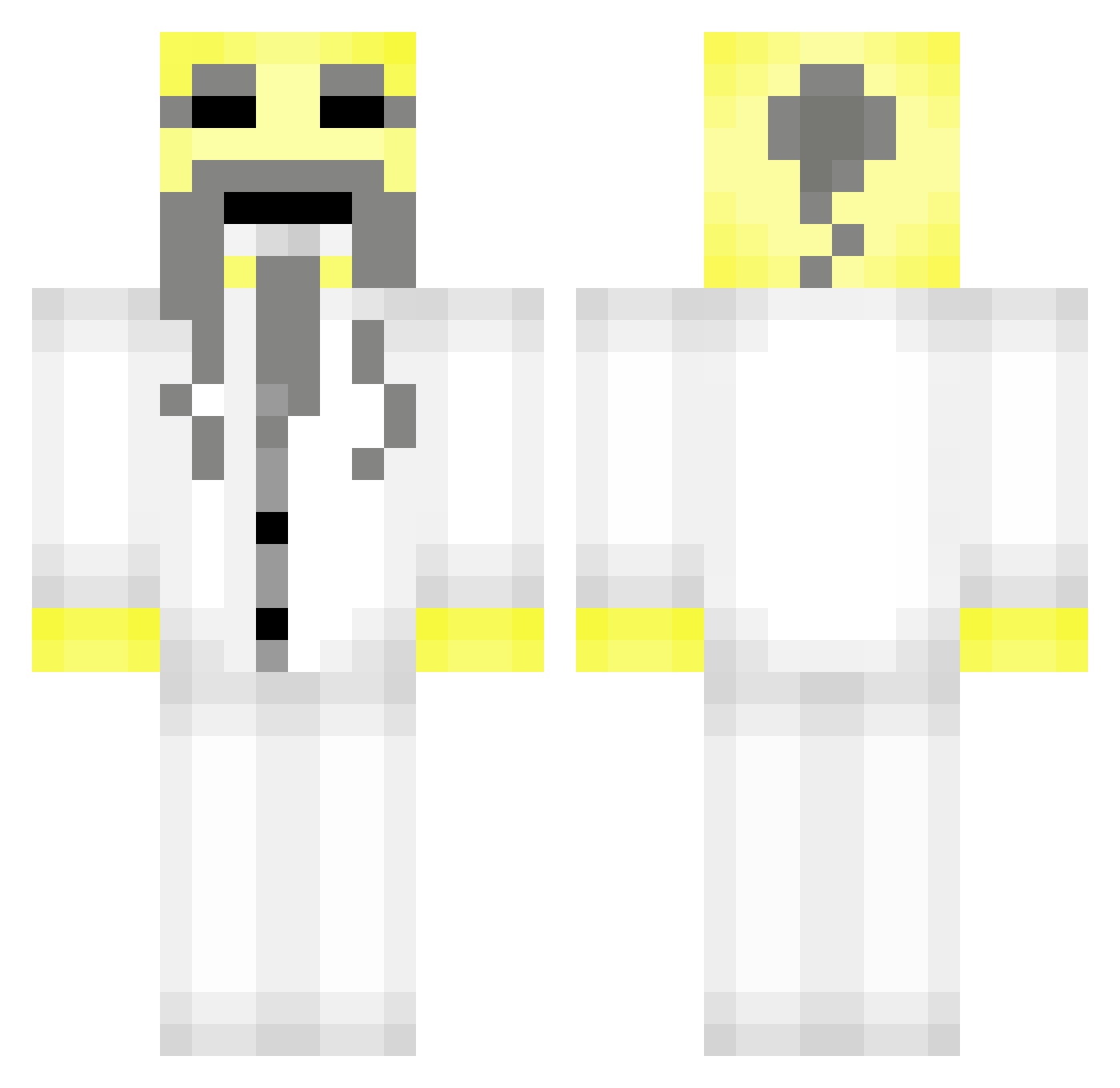 Lukas672 Minecraft skin, front and back view