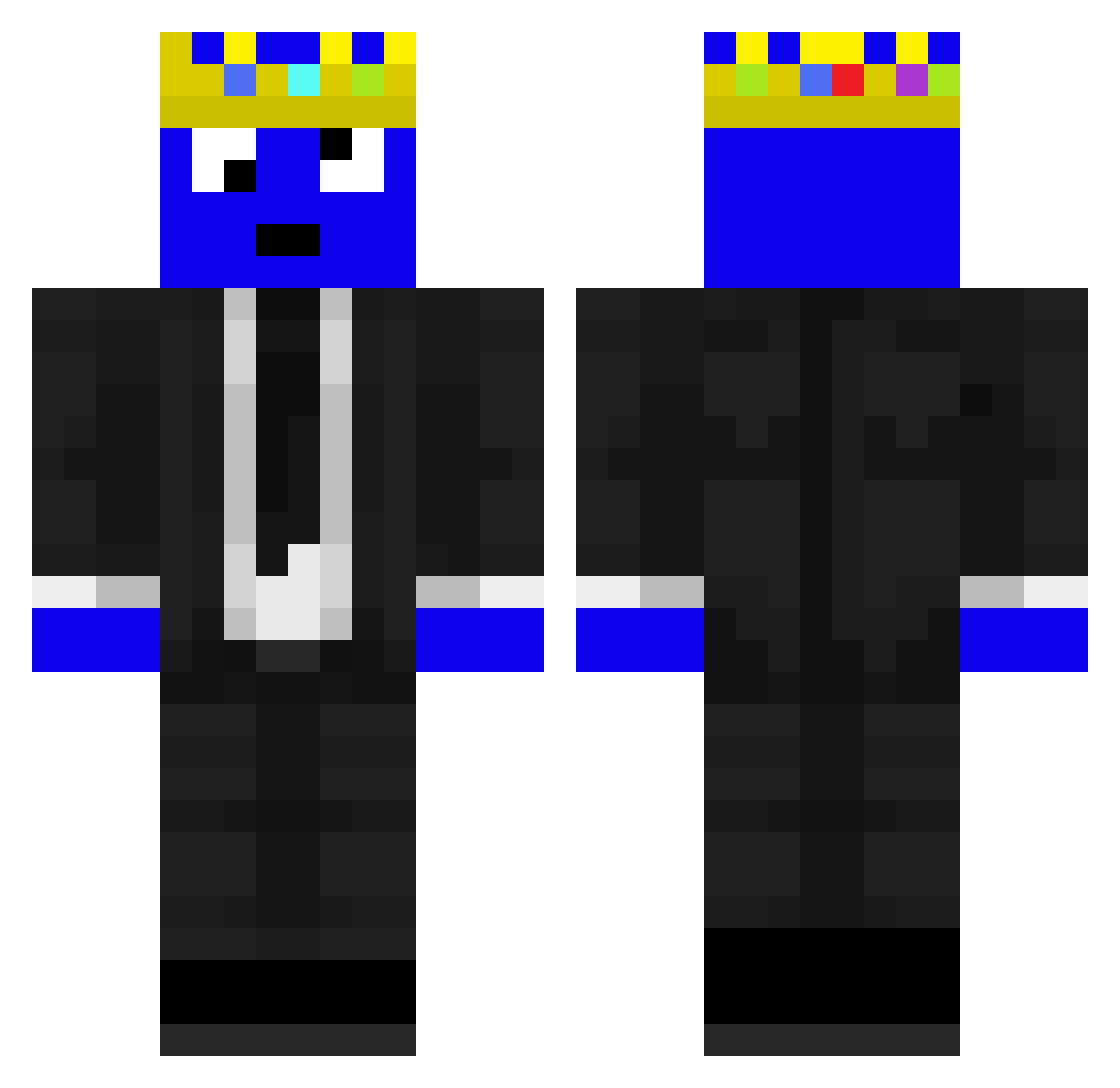 DJAZMASTER Minecraft skin, front and back view