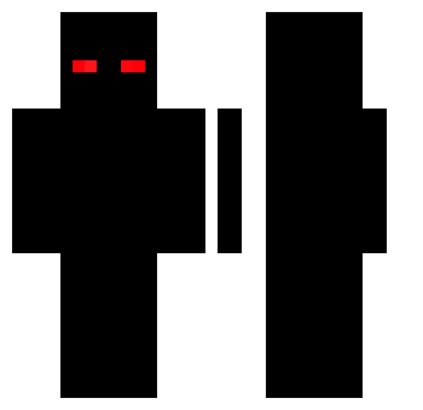zMakk Minecraft skin, front and back view