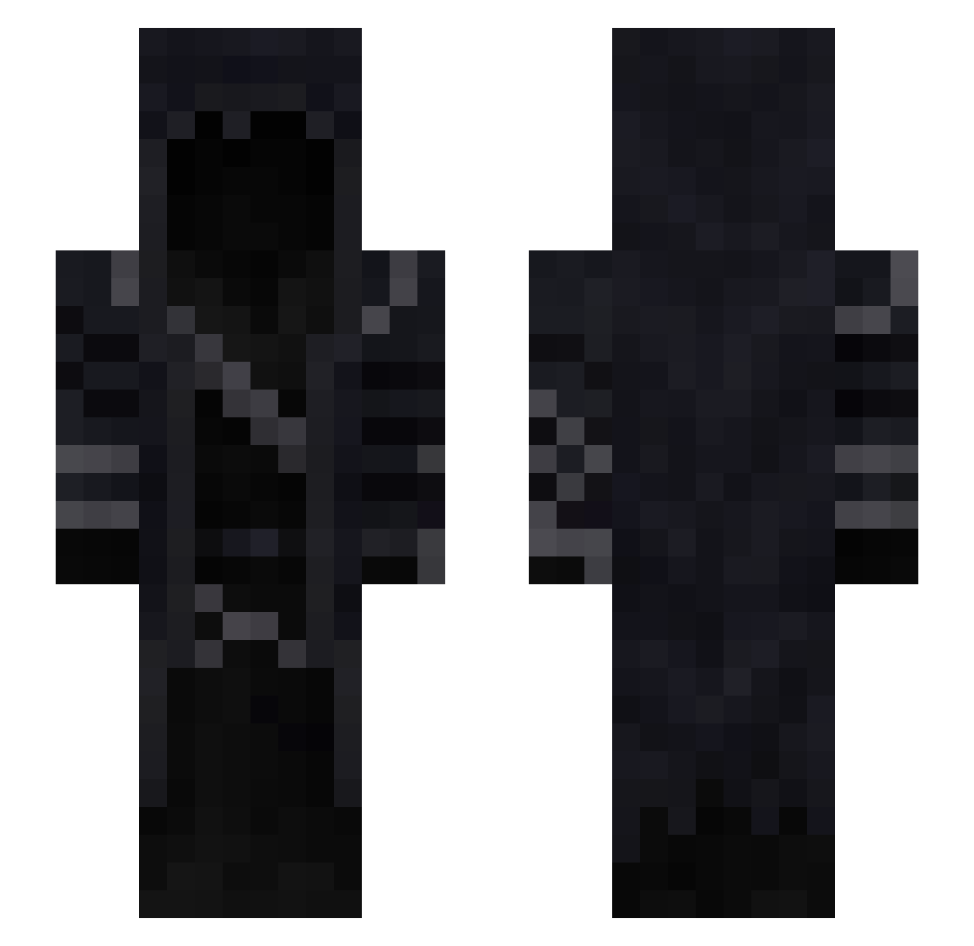 GoDeeZee Minecraft skin, front and back view