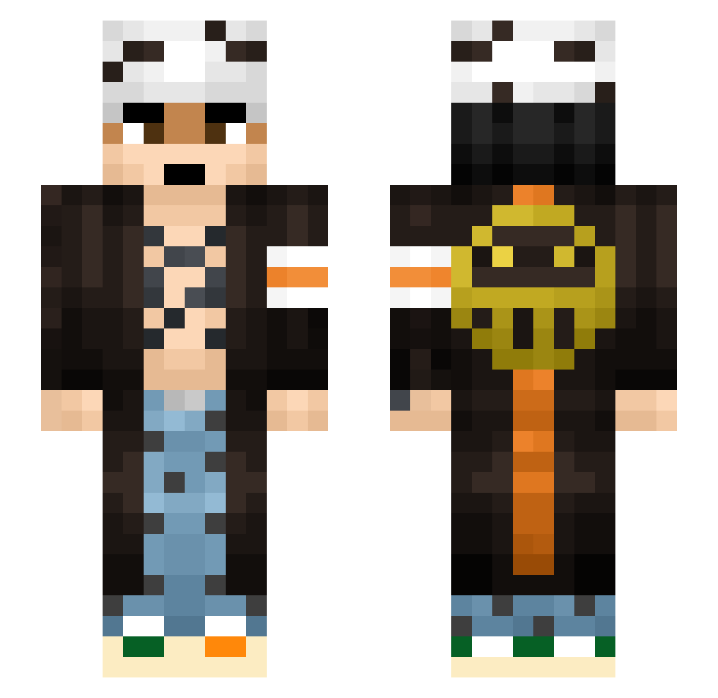 tomrawlinson69 Minecraft skin, front and back view