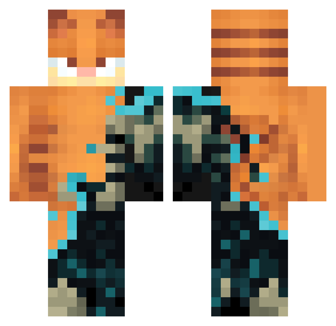 Sprinkle2012 Minecraft skin, front and back view