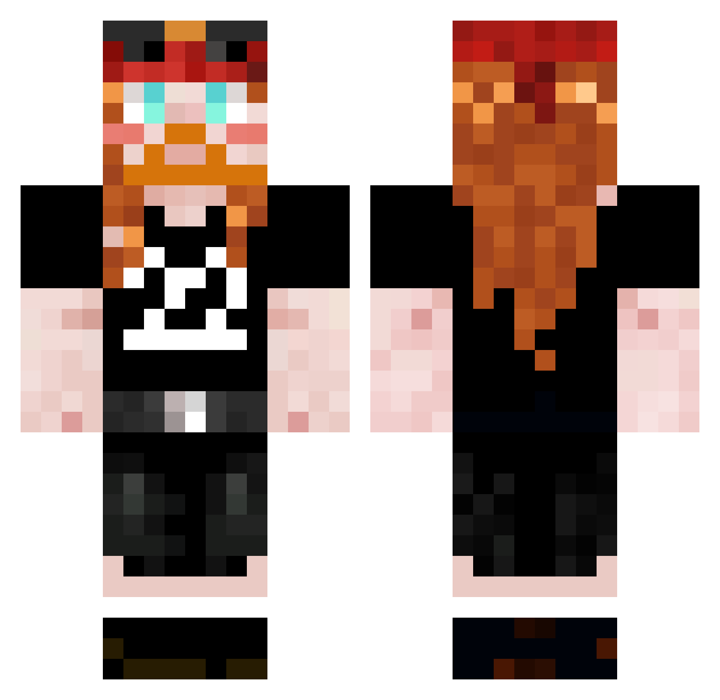 Yang_qz Minecraft skin, front and back view