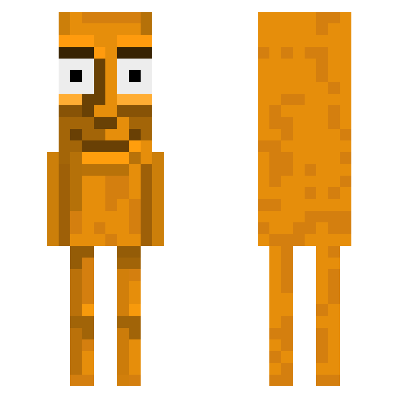 alexperez11 Minecraft skin, front and back view