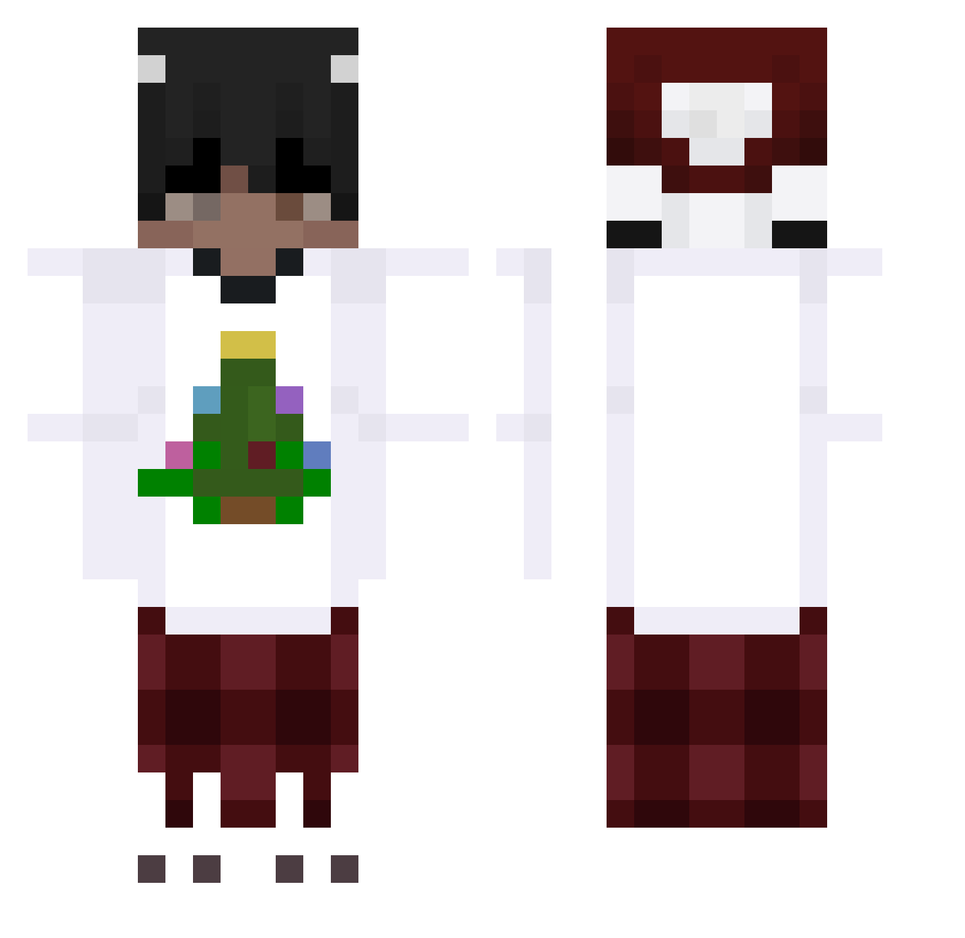 DETRONIZATOR_PL Minecraft skin, front and back view