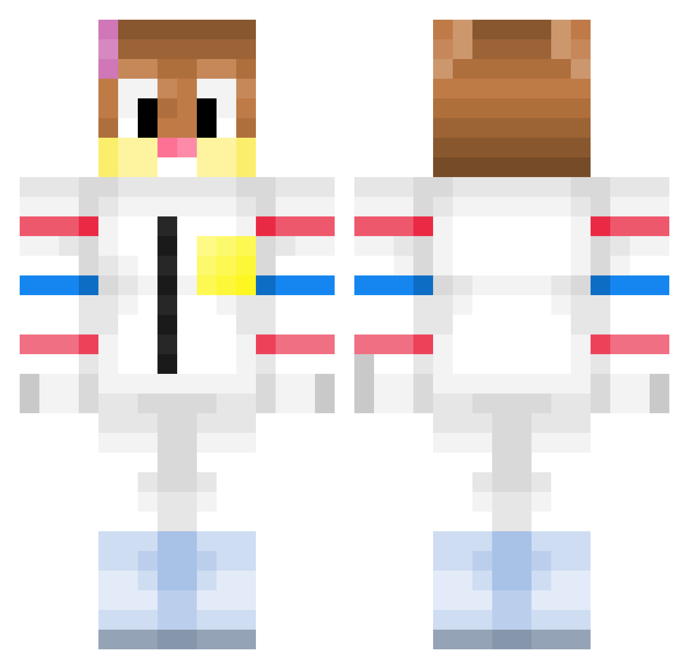 michaelenjoyer Minecraft skin, front and back view