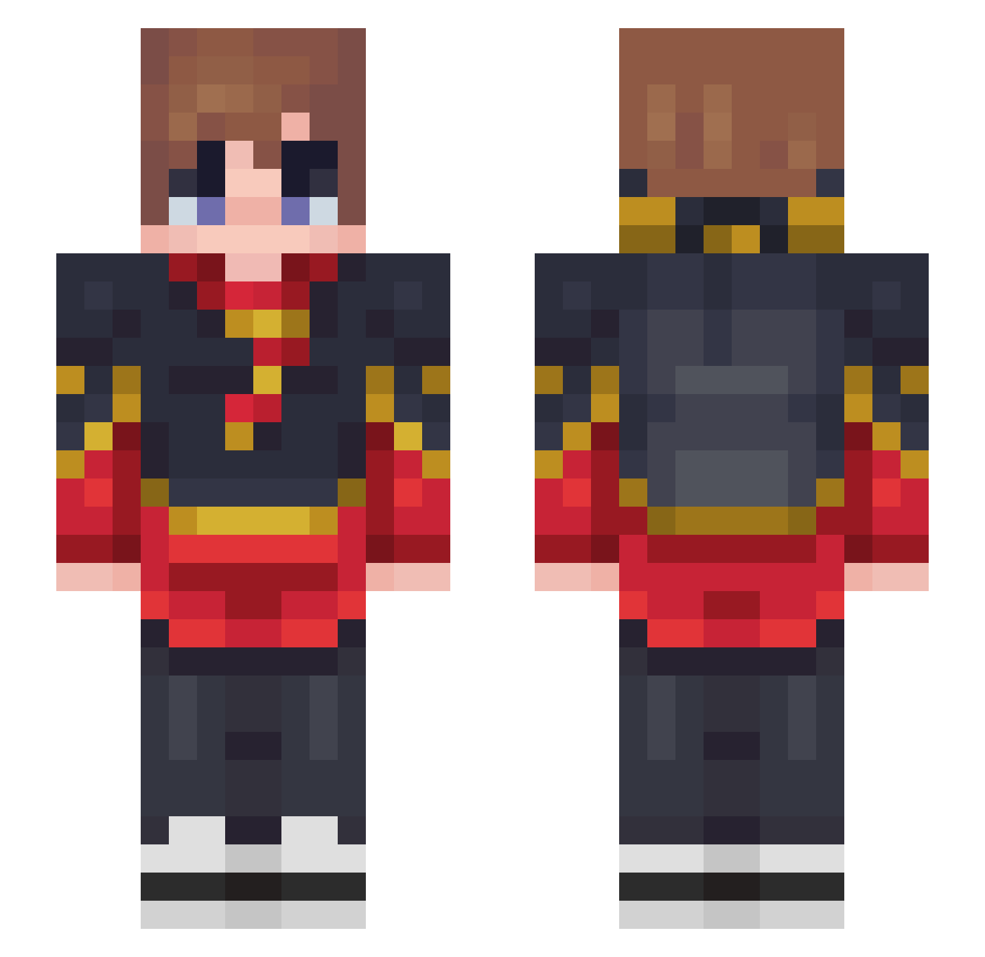 Rbw_ Minecraft skin, front and back view