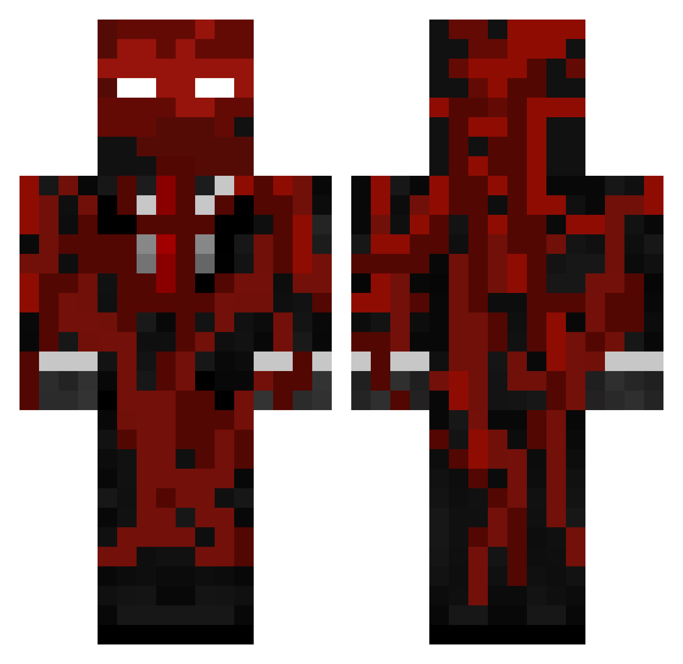 phormality4 Minecraft skin, front and back view