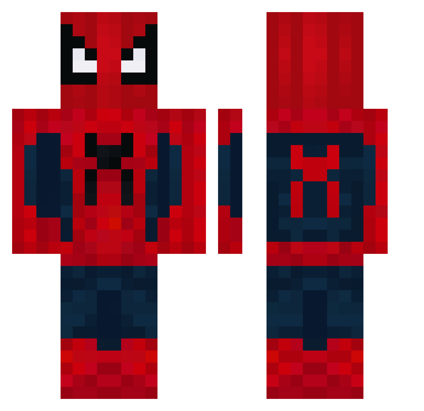 ykuhh Minecraft skin, front and back view