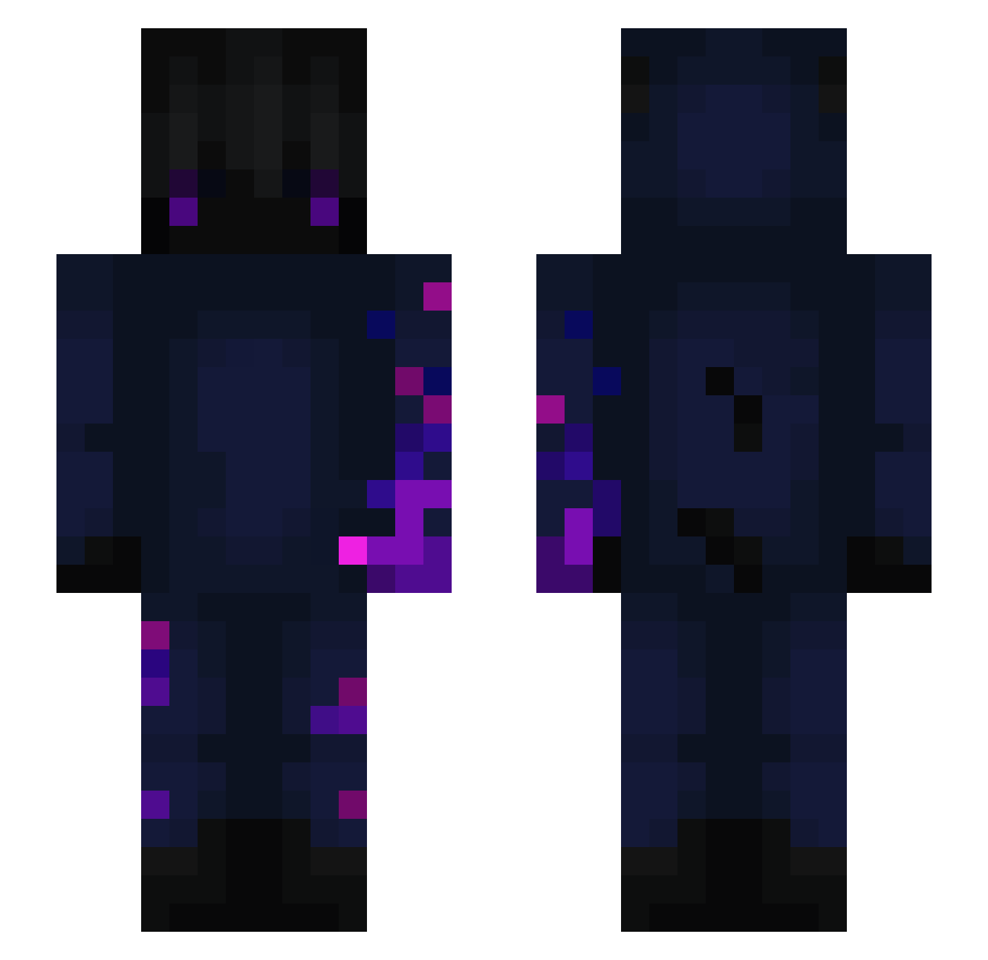 BonoPan Minecraft skin, front and back view