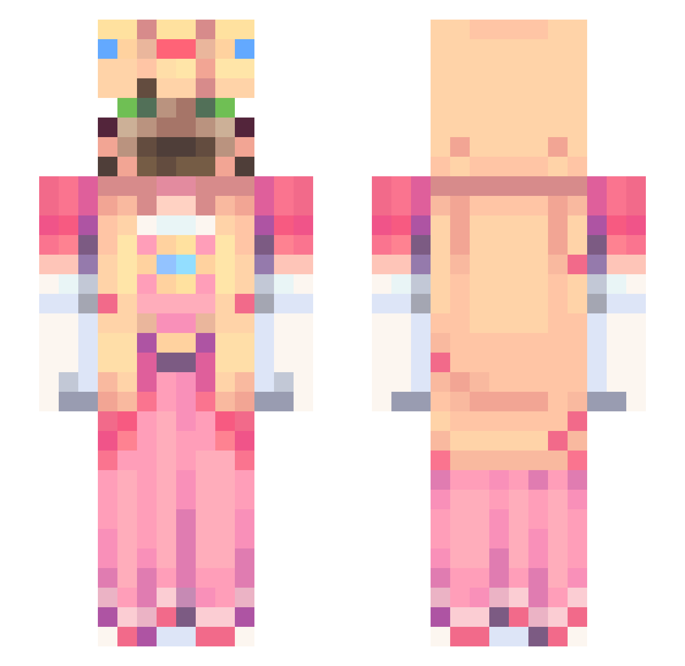 ronaldmcmars26 Minecraft skin, front and back view