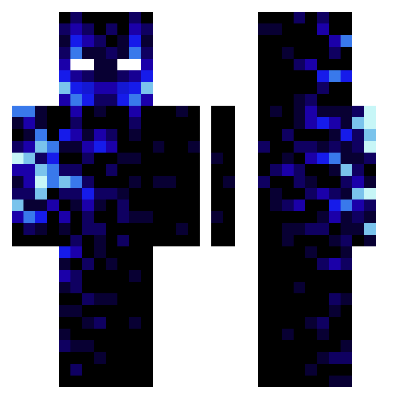 TheRuly Minecraft skin, front and back view